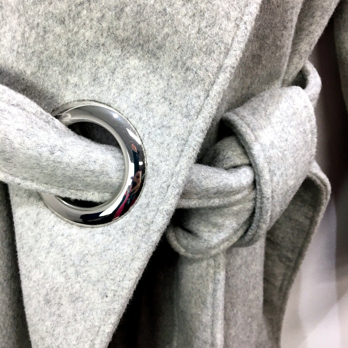 Forever New Womens Gray Wool Blend Coat Warm Comfortable Outerwear Size Small