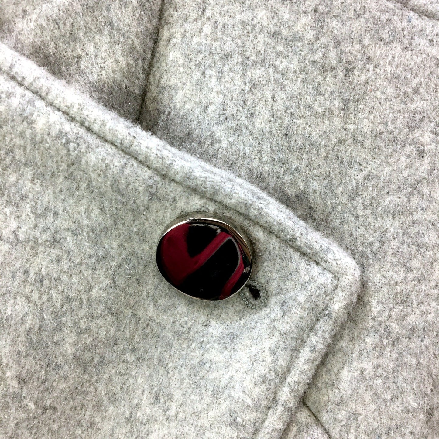 Forever New Womens Gray Wool Blend Coat Warm Comfortable Outerwear Size Small