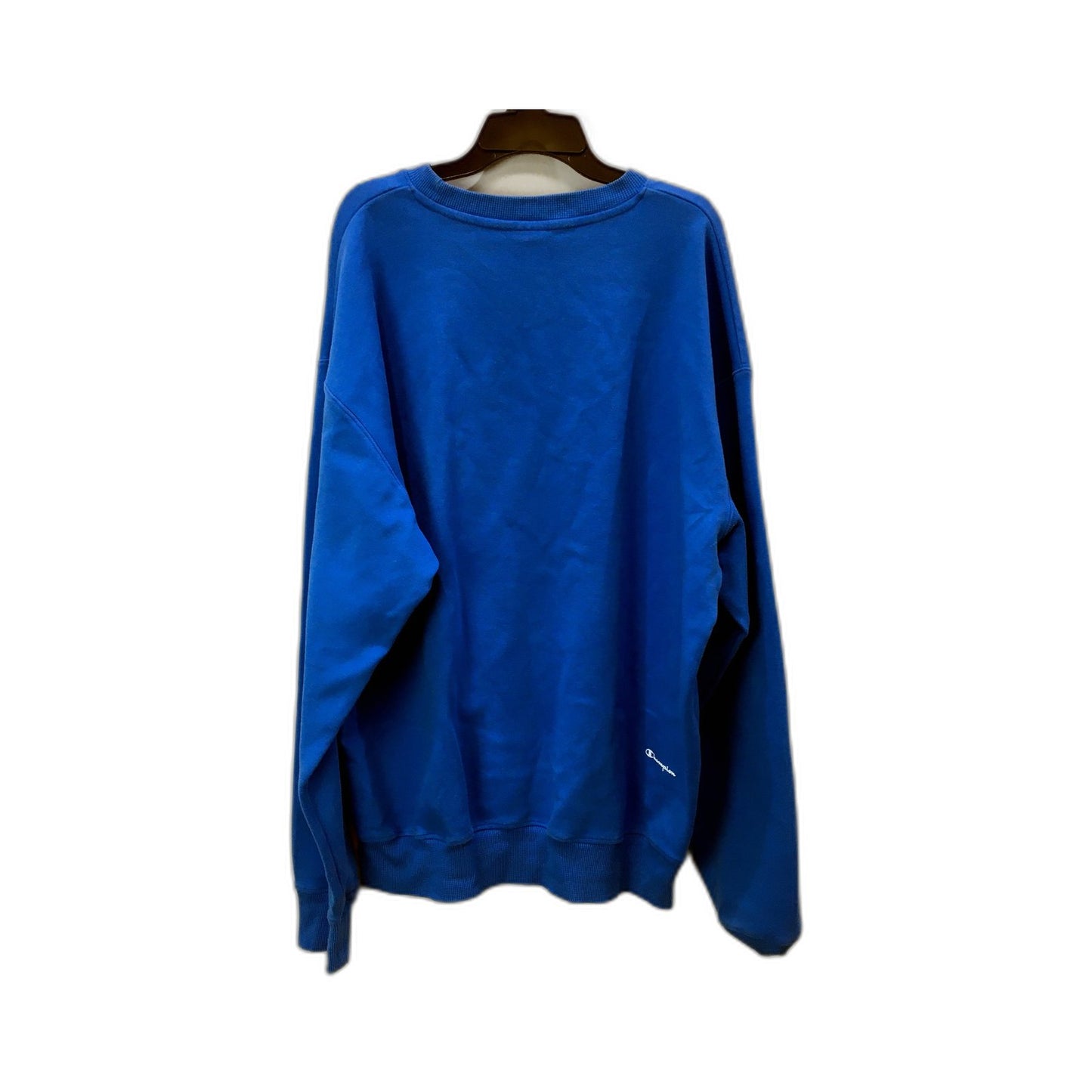 Champion Mens Blue Pullover Sweatshirt - Comfortable, Soft & Warm in XL Size
