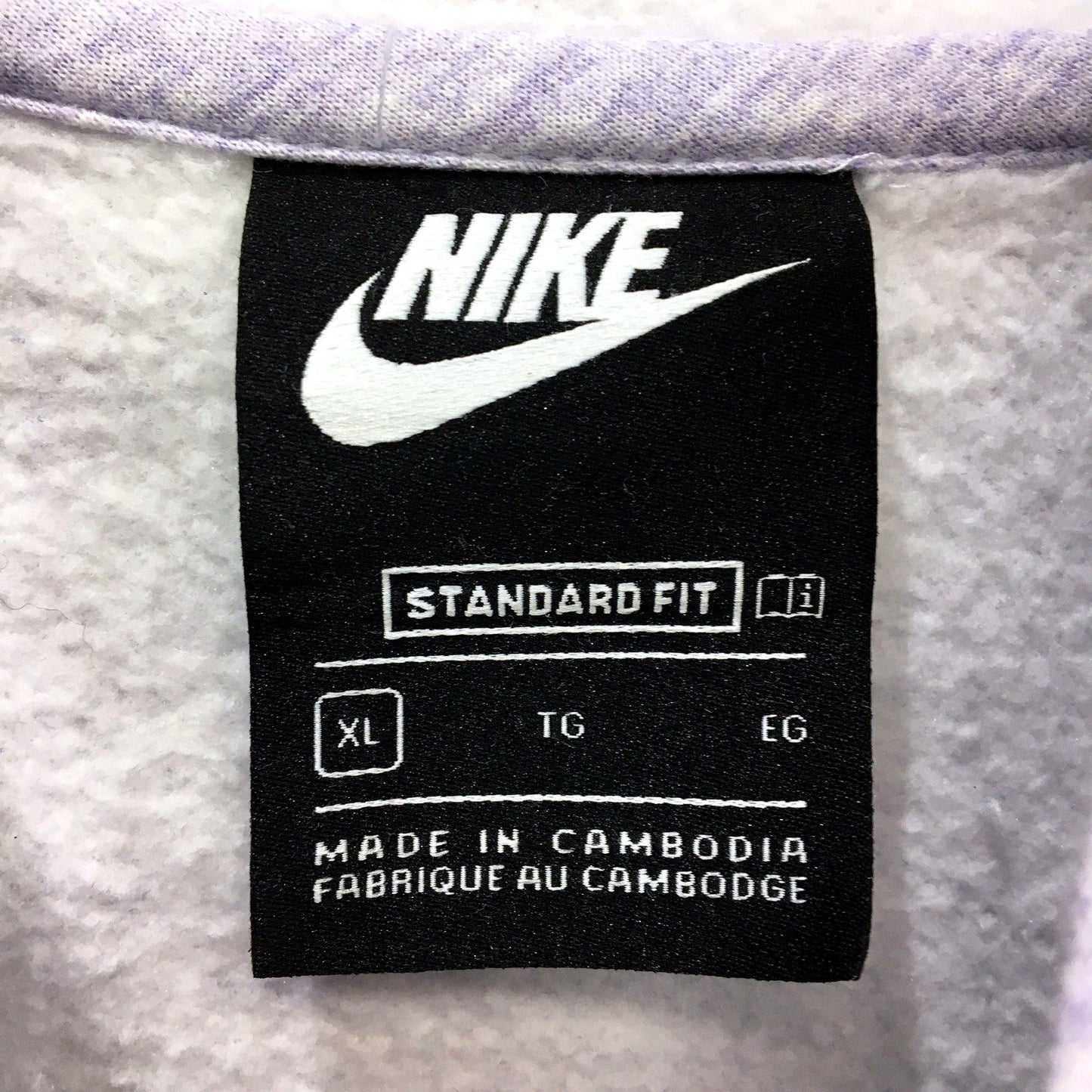 Nike Kids Gray Zip-Up Hooded Jumper Comfortable Soft Cotton Blend Junior XL