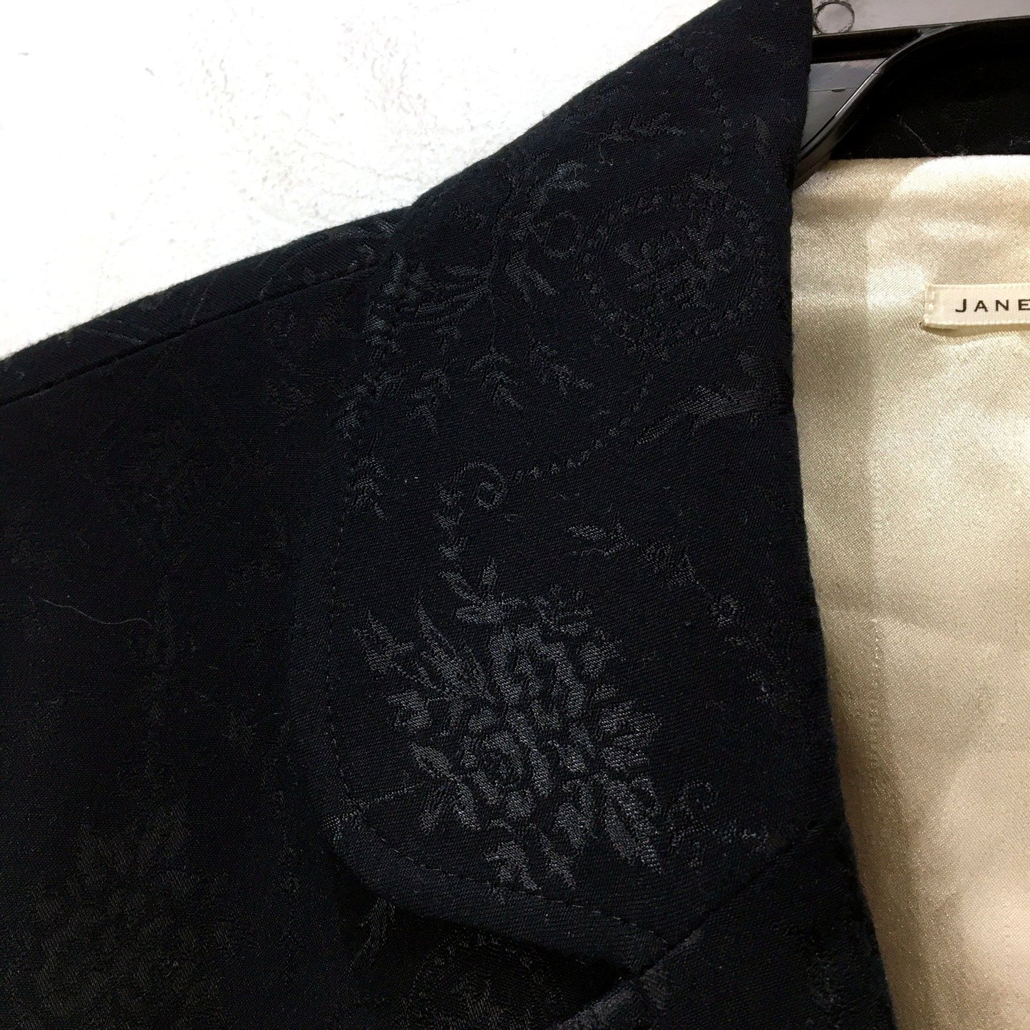 Jane Lamerton Womens Textured Cropped Black Blazer Size 14