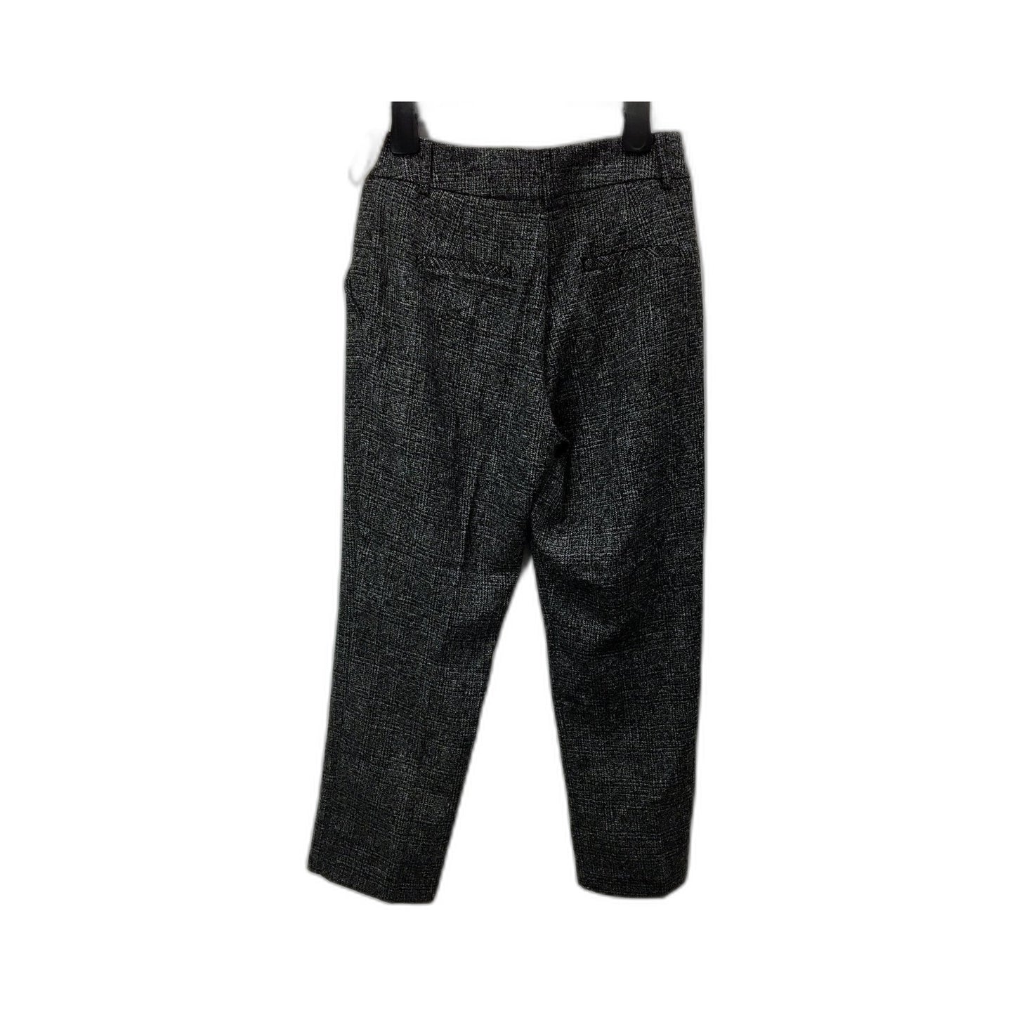 Forecast Womens Textured Trousers Comfortable Black and White Pants Size 8