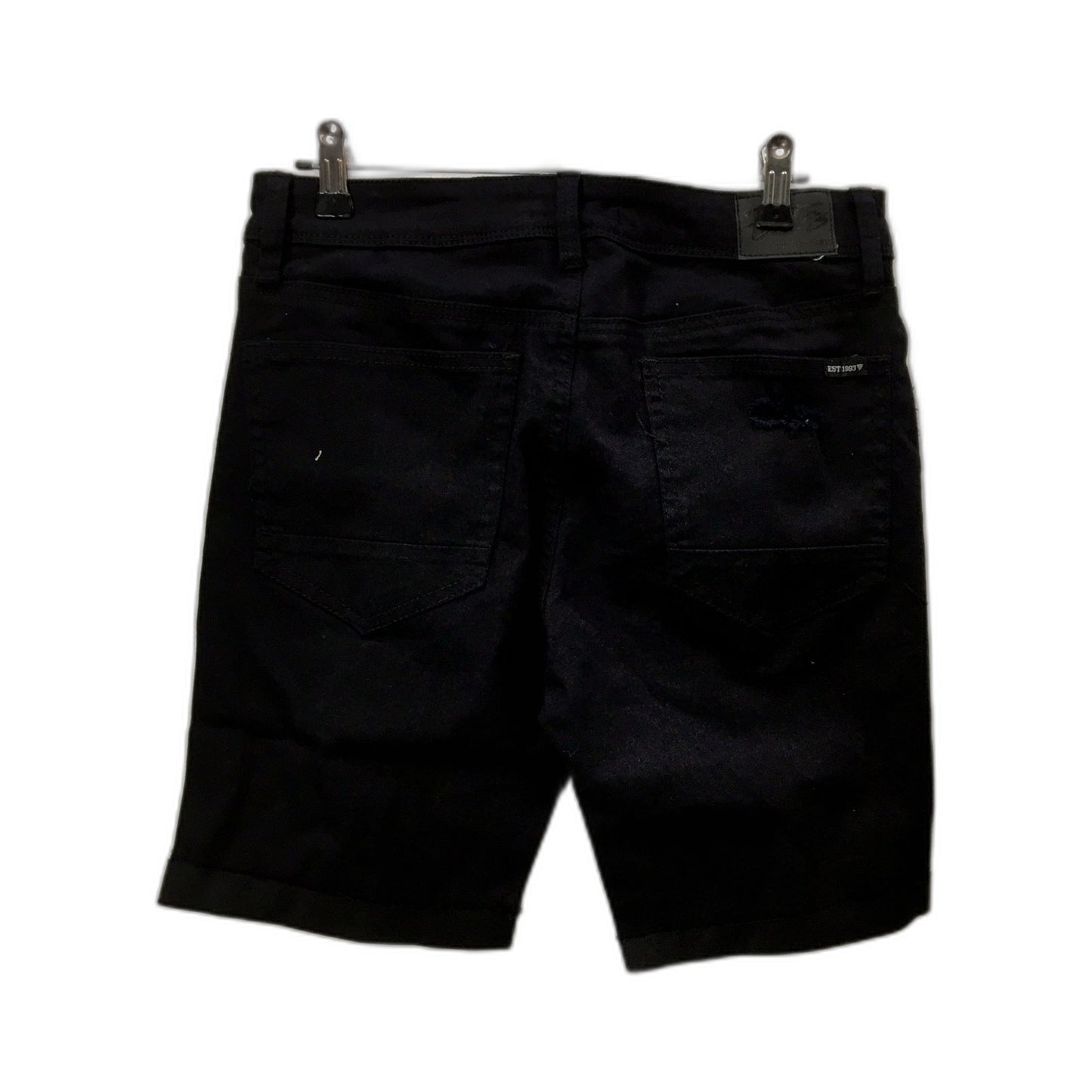 Jay Jays Slim Ripped Shorts Mens Slim Ripped Black Shorts - Size 30 NEW