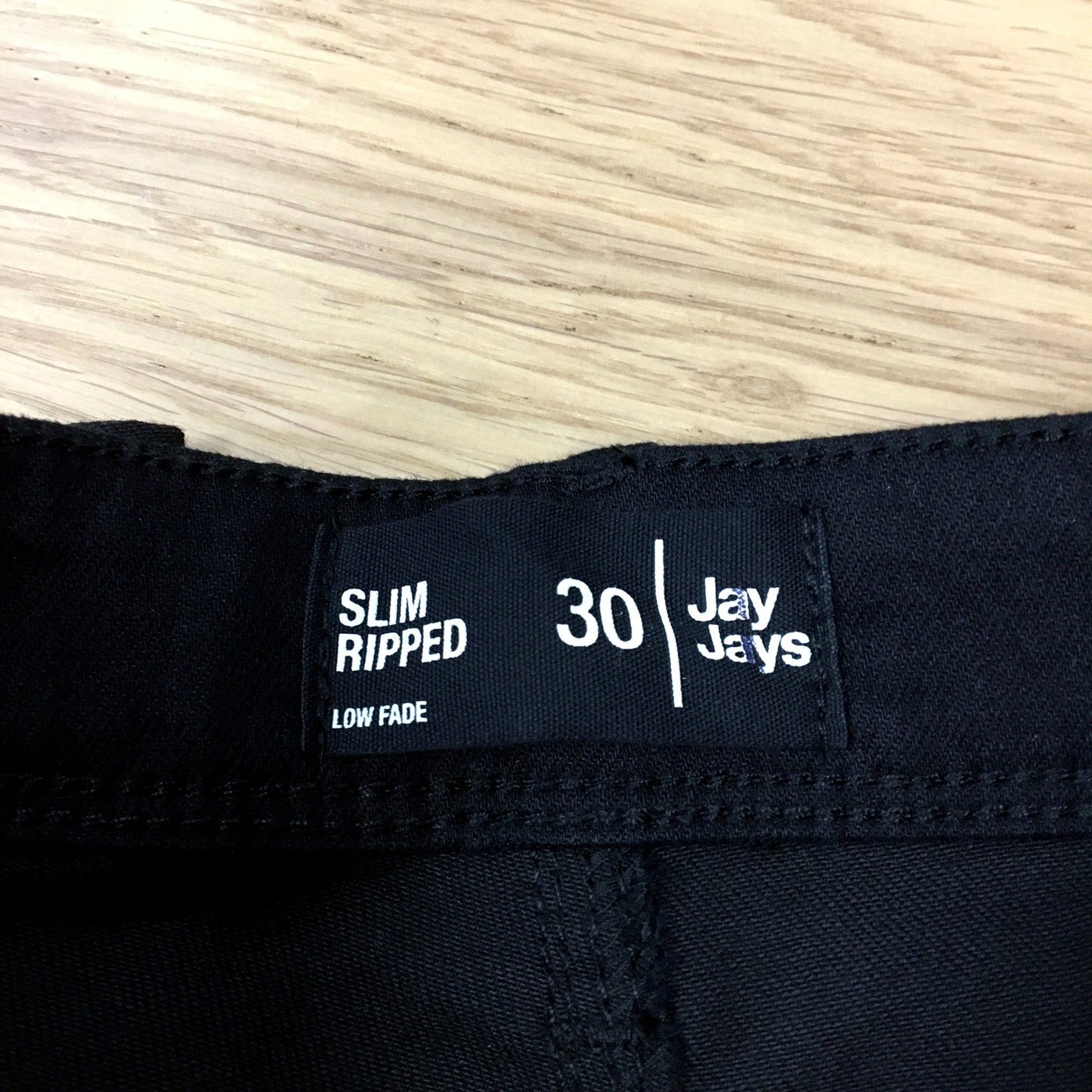 Jay Jays Slim Ripped Shorts Mens Slim Ripped Black Shorts - Size 30 NEW