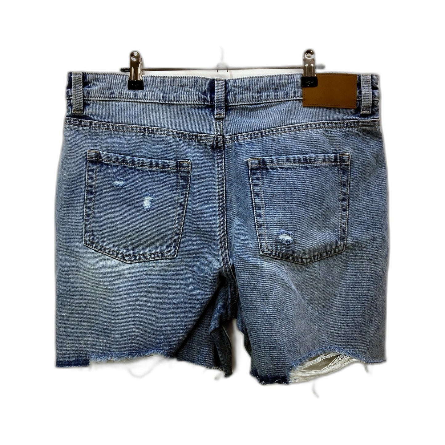 Jay Denim Shorts Womens Jays Distressed Denim Bermuda Shorts, Blue Size 14 NEW