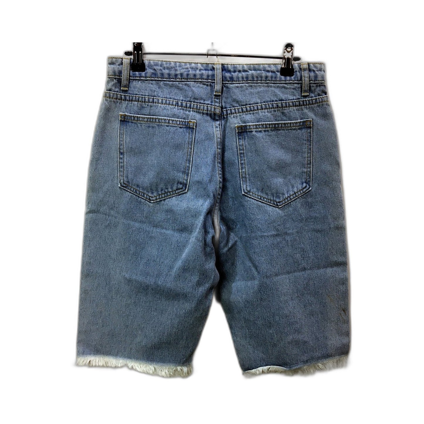 MULR Mens Distressed Denim Shorts Distressed Light Blue Denim Shorts, Size S NEW