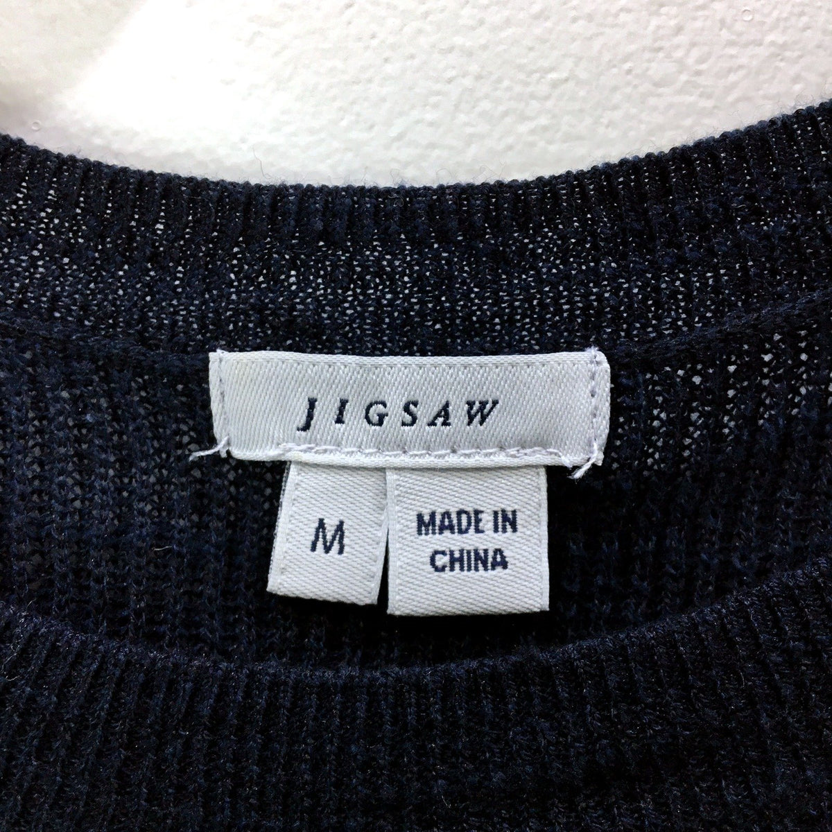 Jigsaw Womens Sleeveless Navy Layered Silk Slip Linen Cotton Blend Top Sz M