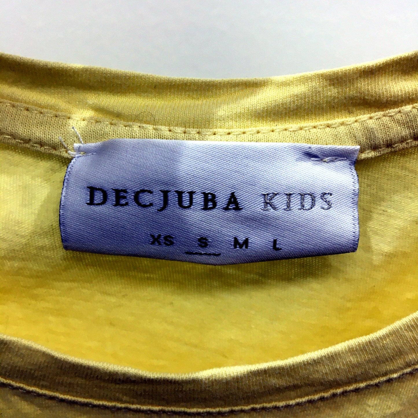 Decjuba Kids Girls Soft Cotton Yellow Graphic T-Shirt for Small Size