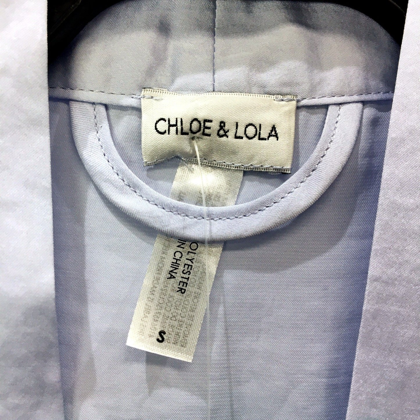 Chloe & Lola Womens Belted Light Blue Sleep Robe Soft Cozy Size S NEW