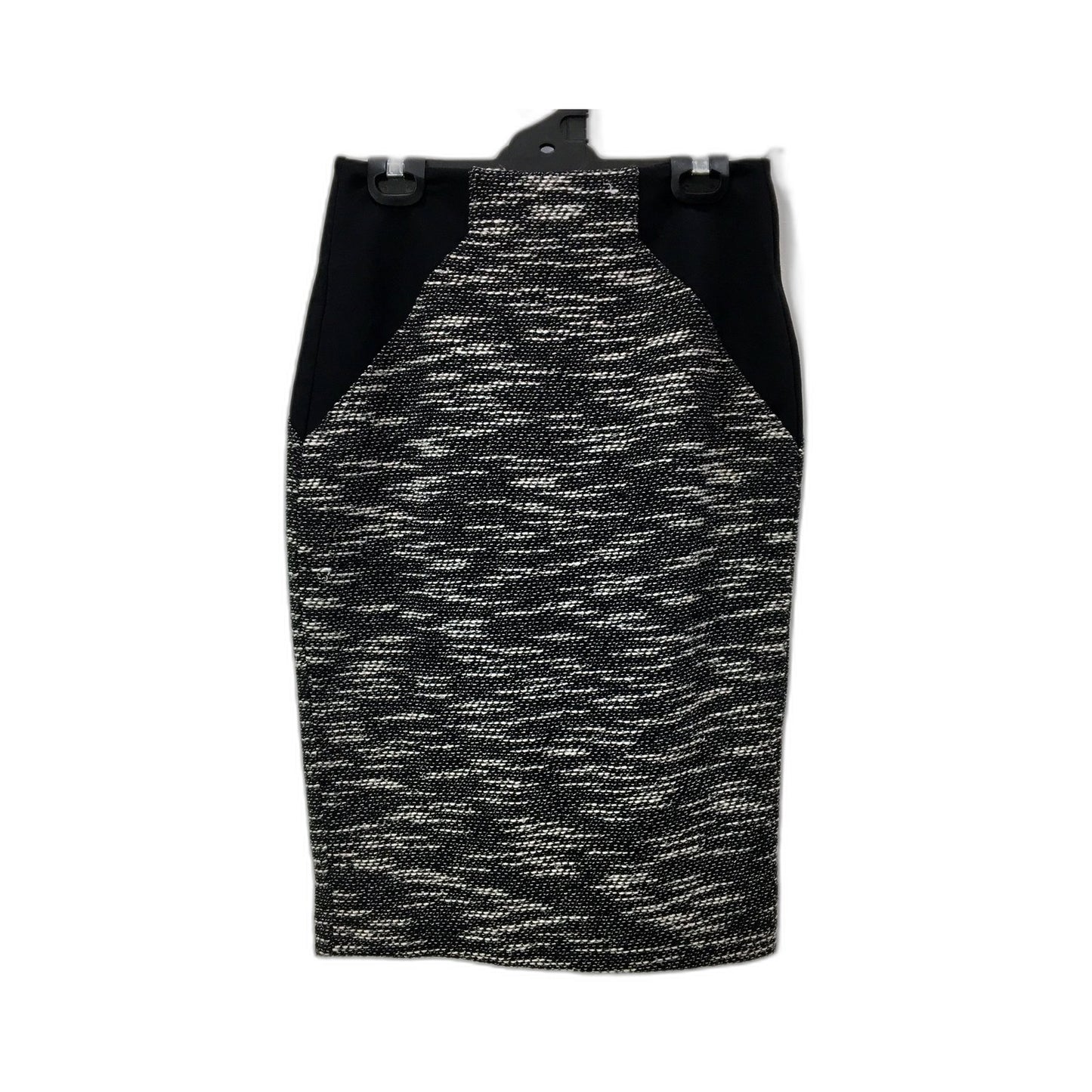 Cue Womens Textured Pencil Skirt in Black and White, Size 8 NEW