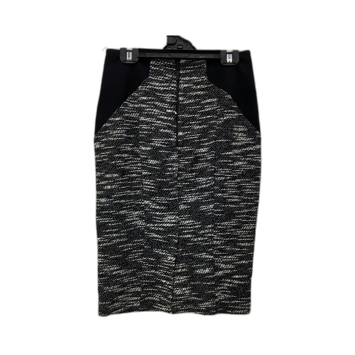 Cue Womens Textured Pencil Skirt in Black and White, Size 8 NEW