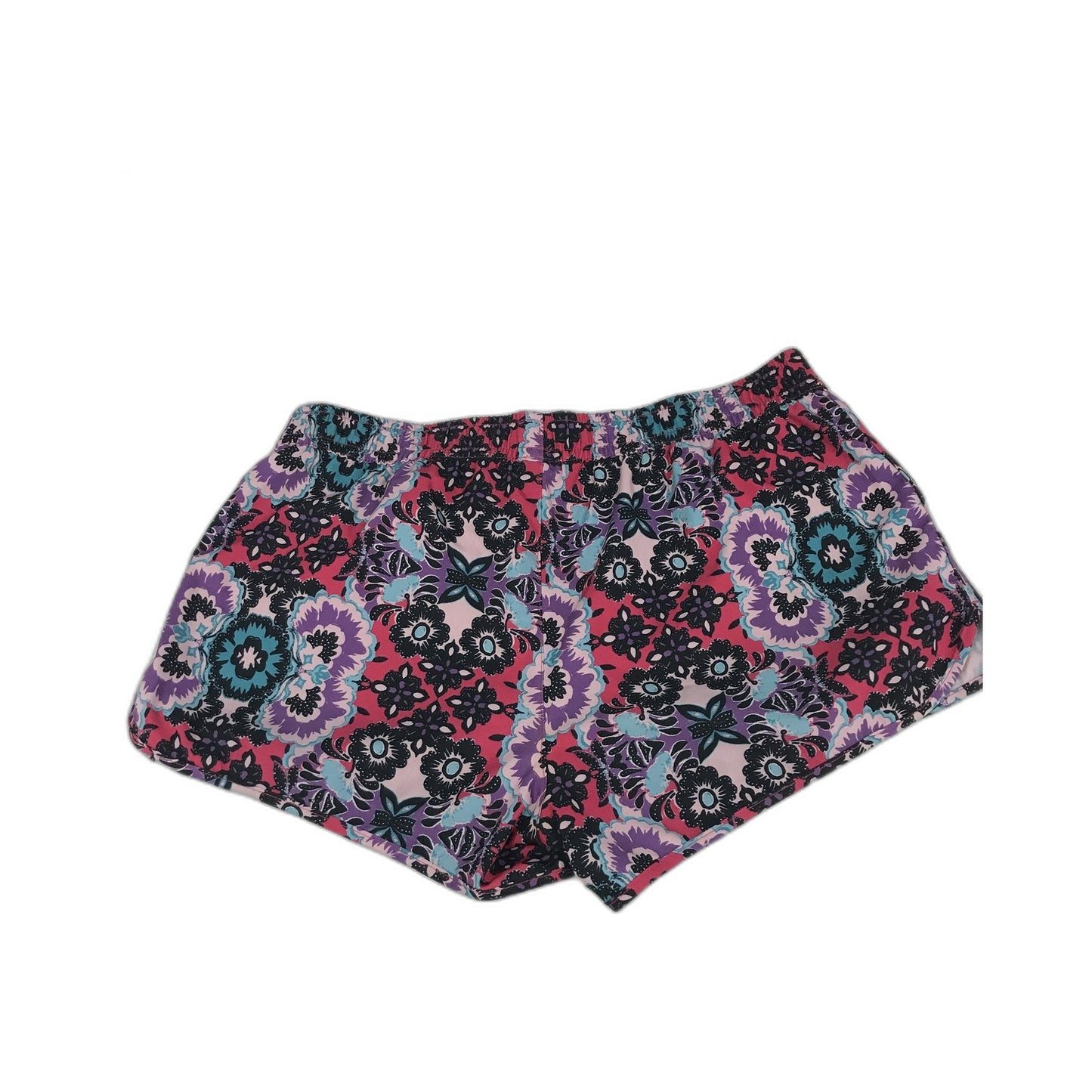 Edited Floral Patterned Elastic Waist Shorts Pink Ladies Size 10