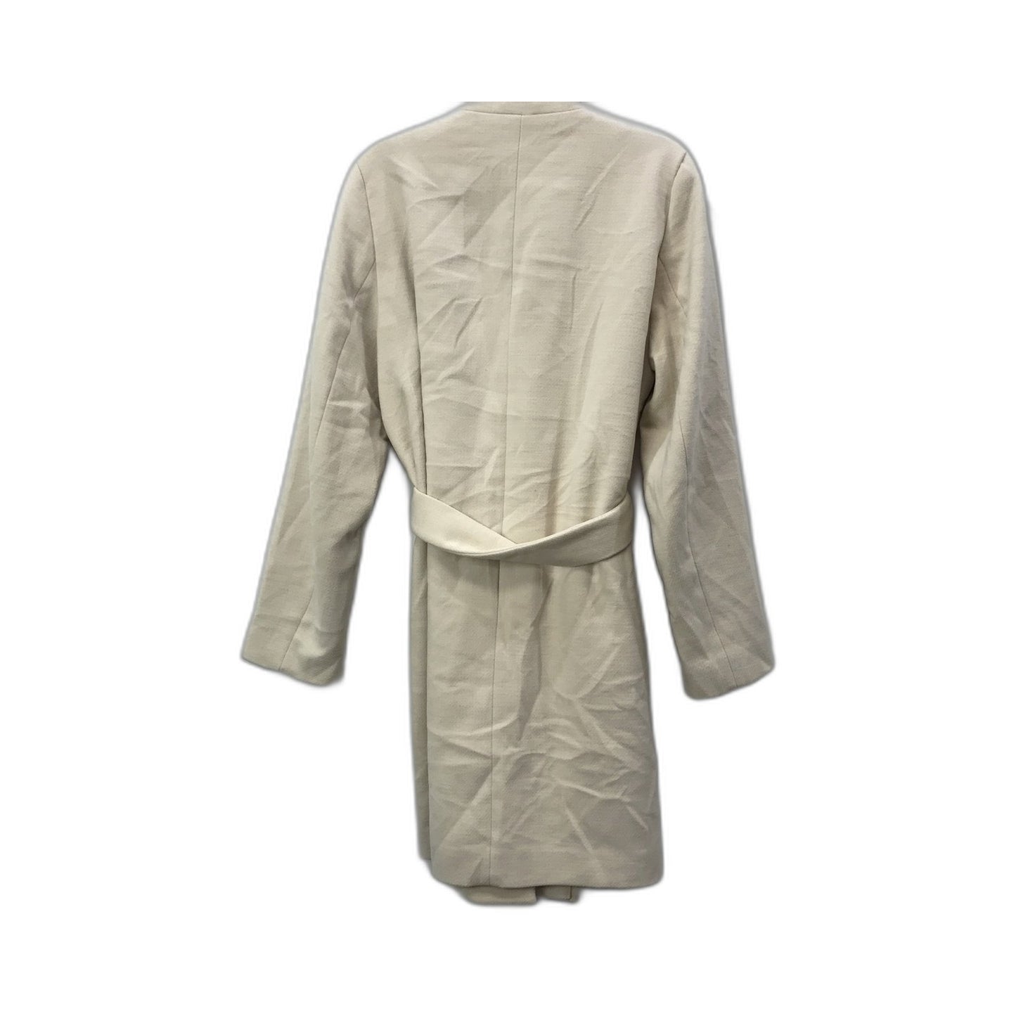 H&M Belted Trench Coat Women's Beige Lightweight Outerwear Size EUR 34 / UK 6