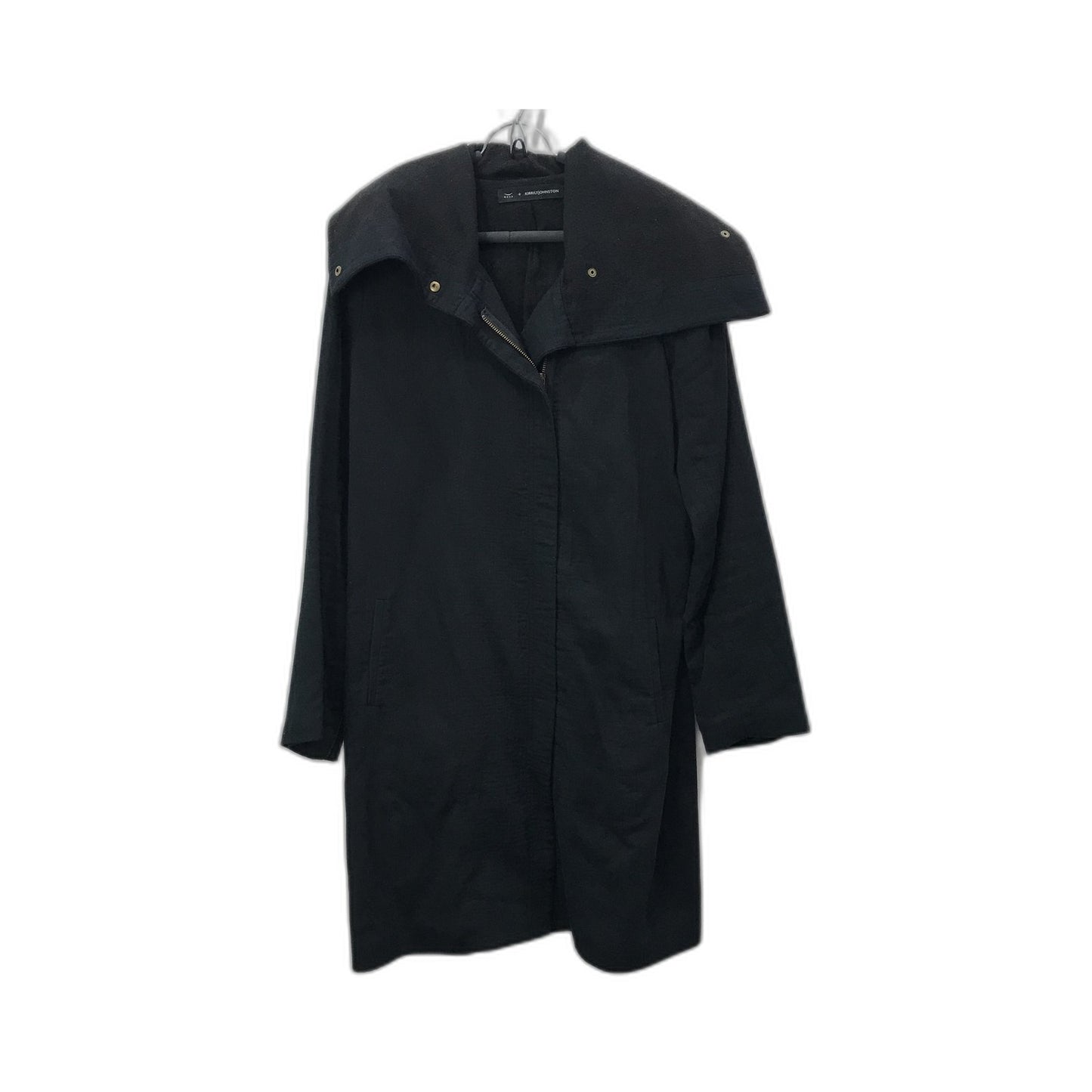 Husk + Kirrilyjohnston Wool Blend Hooded Coat Black Ladies Size 4