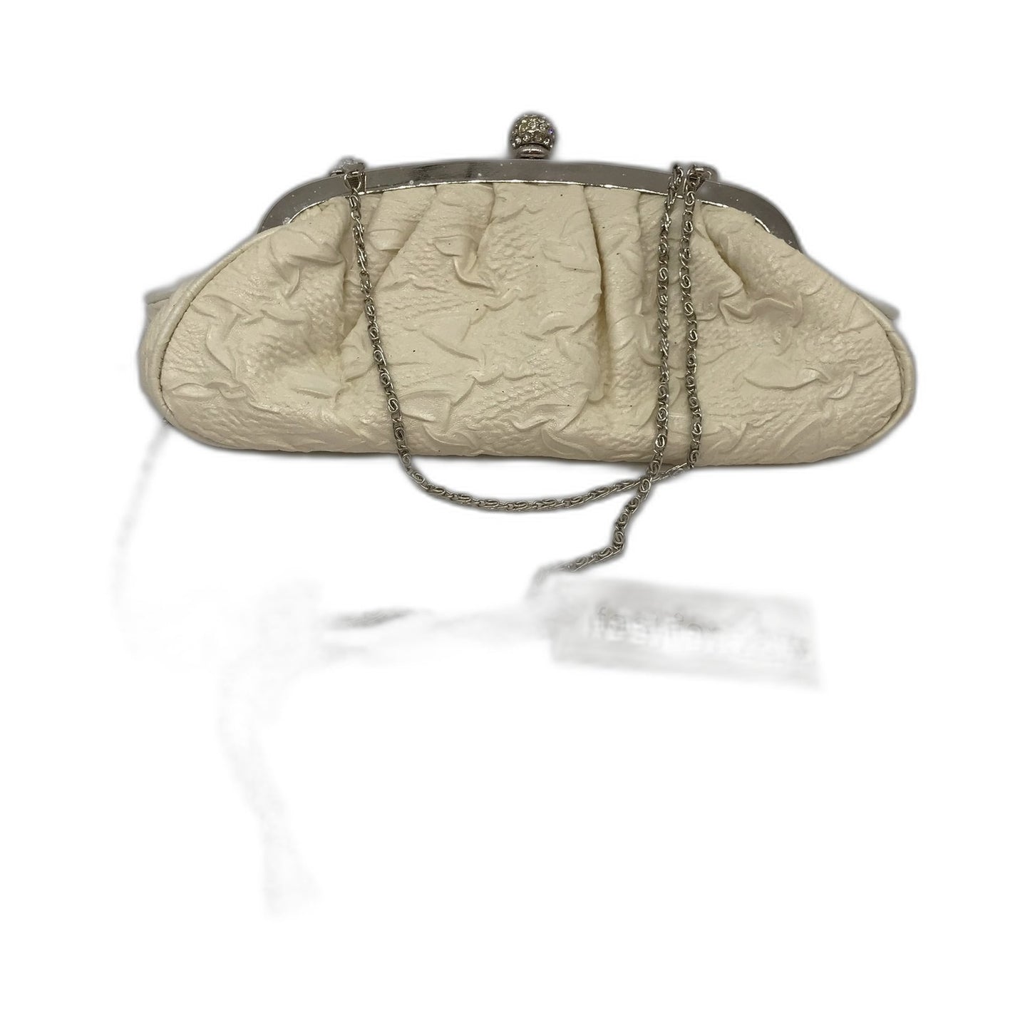 Ex-Display Fashion Wholesale Rhinestone Clutch Bag with Chain Strap Beige