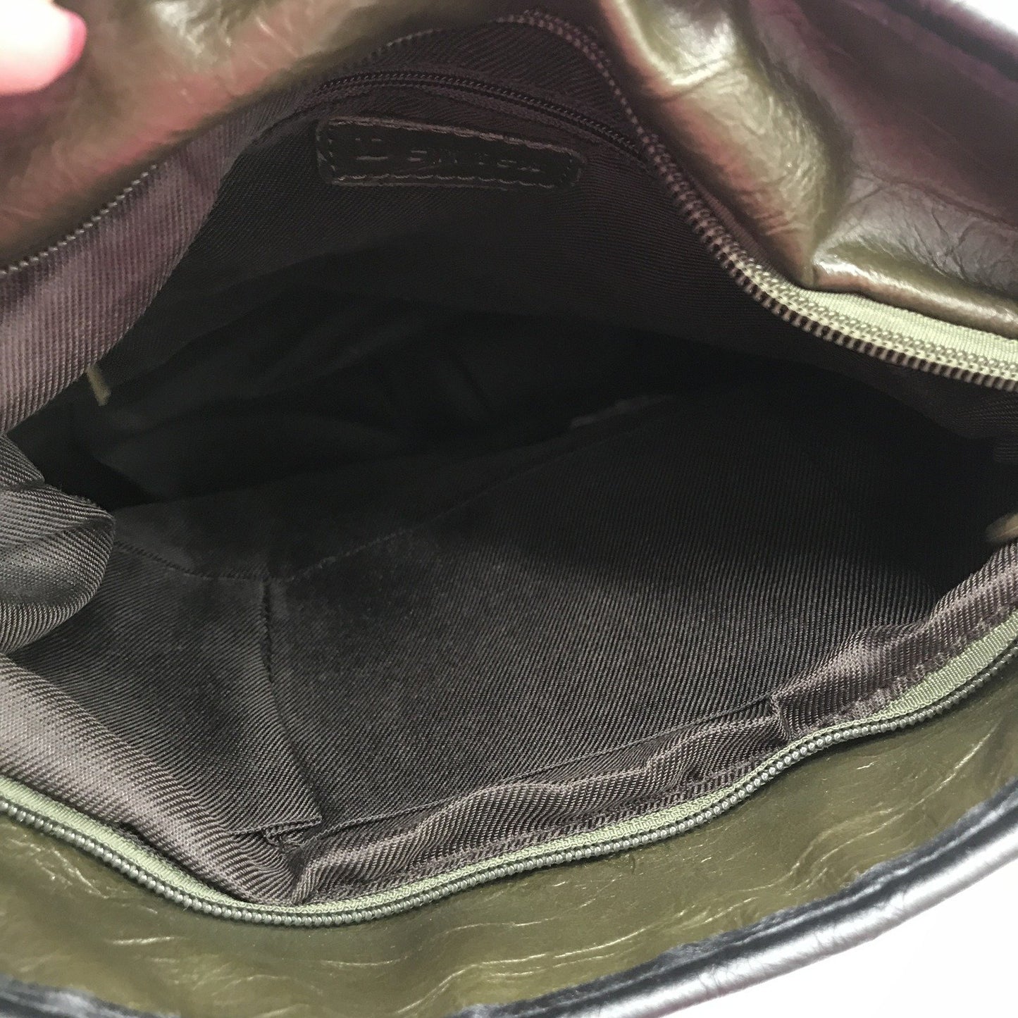 Hobo Shoulder Bag Faux Leather Olive Green Unisex NEW