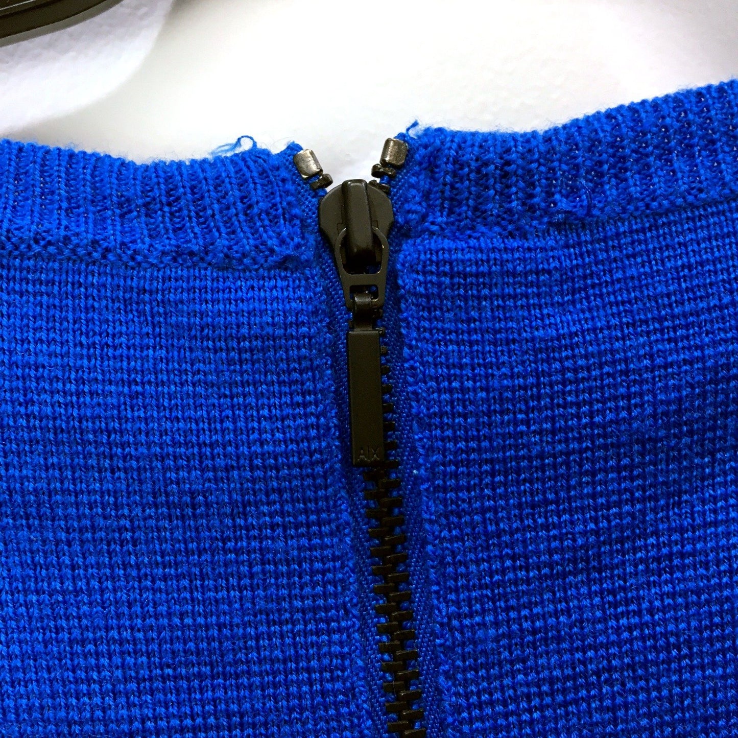 Armani Exchange Womens Blue Long Sleeve Dress Comfortable Knit Top Size Small