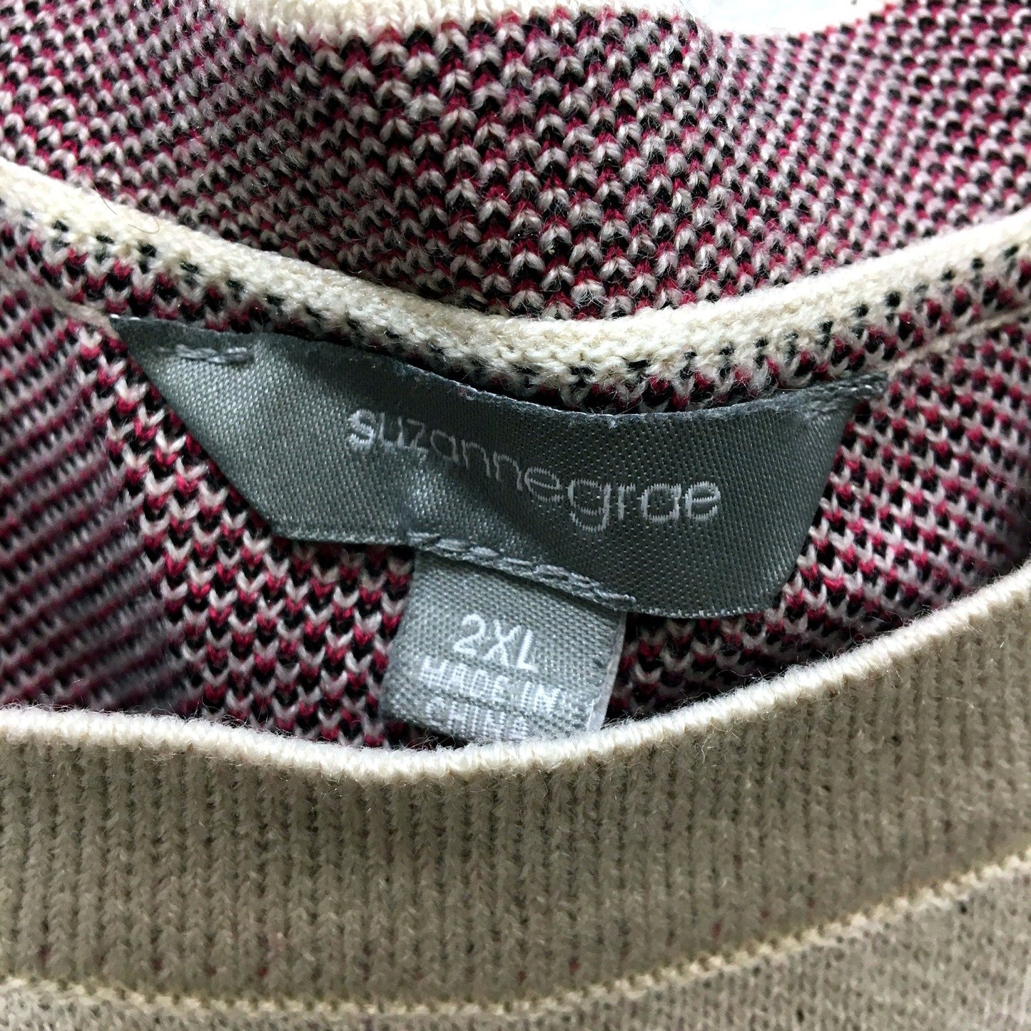 Suzannegrae Womens Oversized Pullover Sweater Multi Color Floral Size 2XL NEW