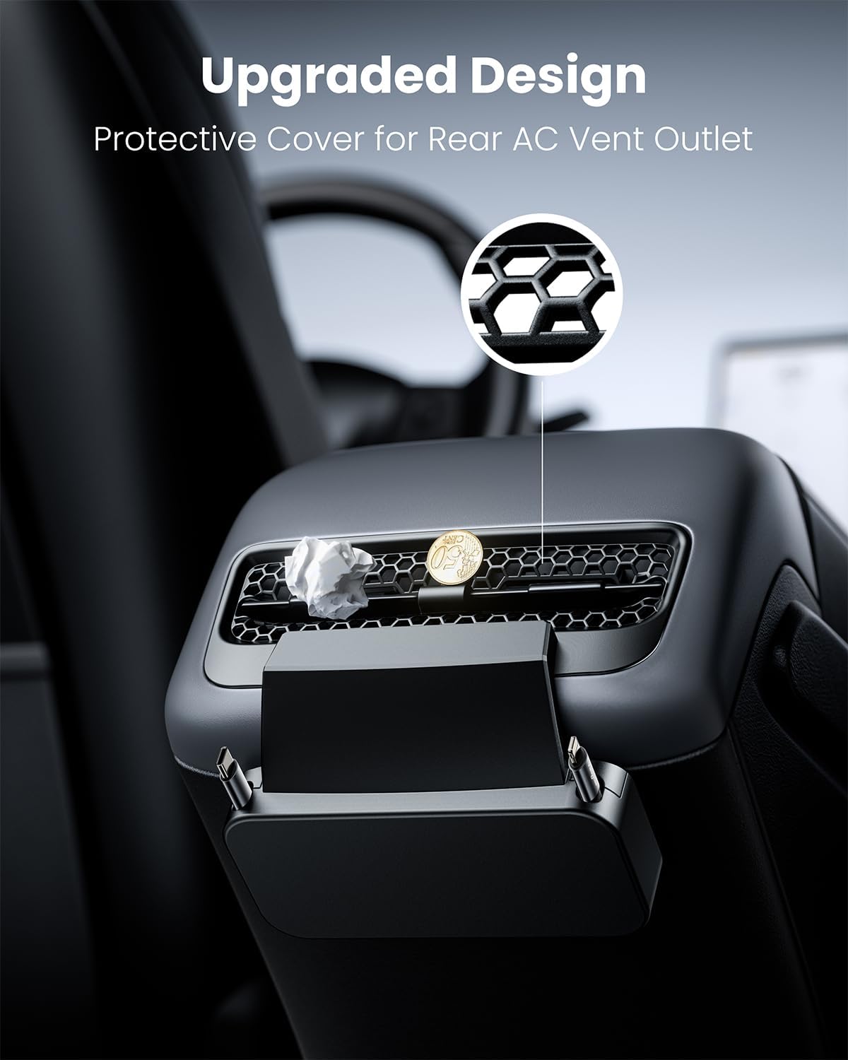 Fasgear Rear USB Charging Hub Docking Station for Tesla Model Y - DEMO