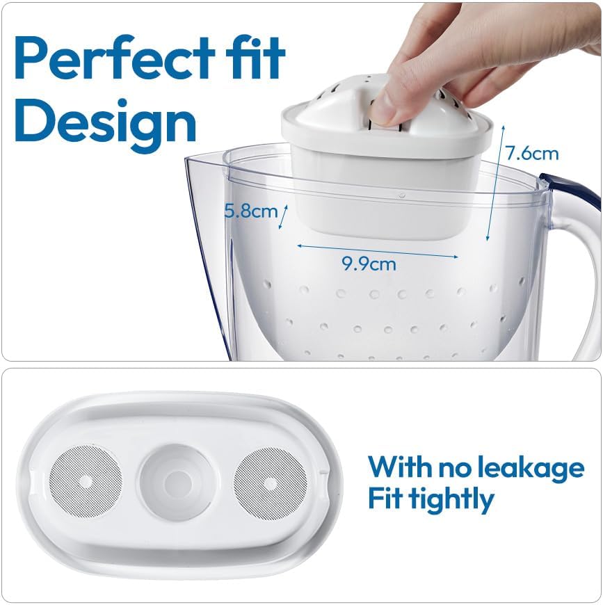 Mutital Water Filter Cartridges for Brita Maxtra+ Marella Aluna Navelia DEMO