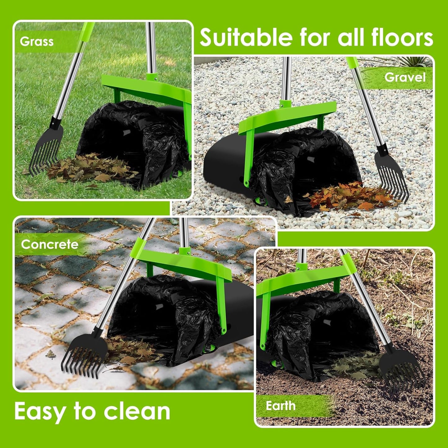 Adjustable Ergonomic Dog Poop Scooper Set with Demonstration - Pooper DEMO