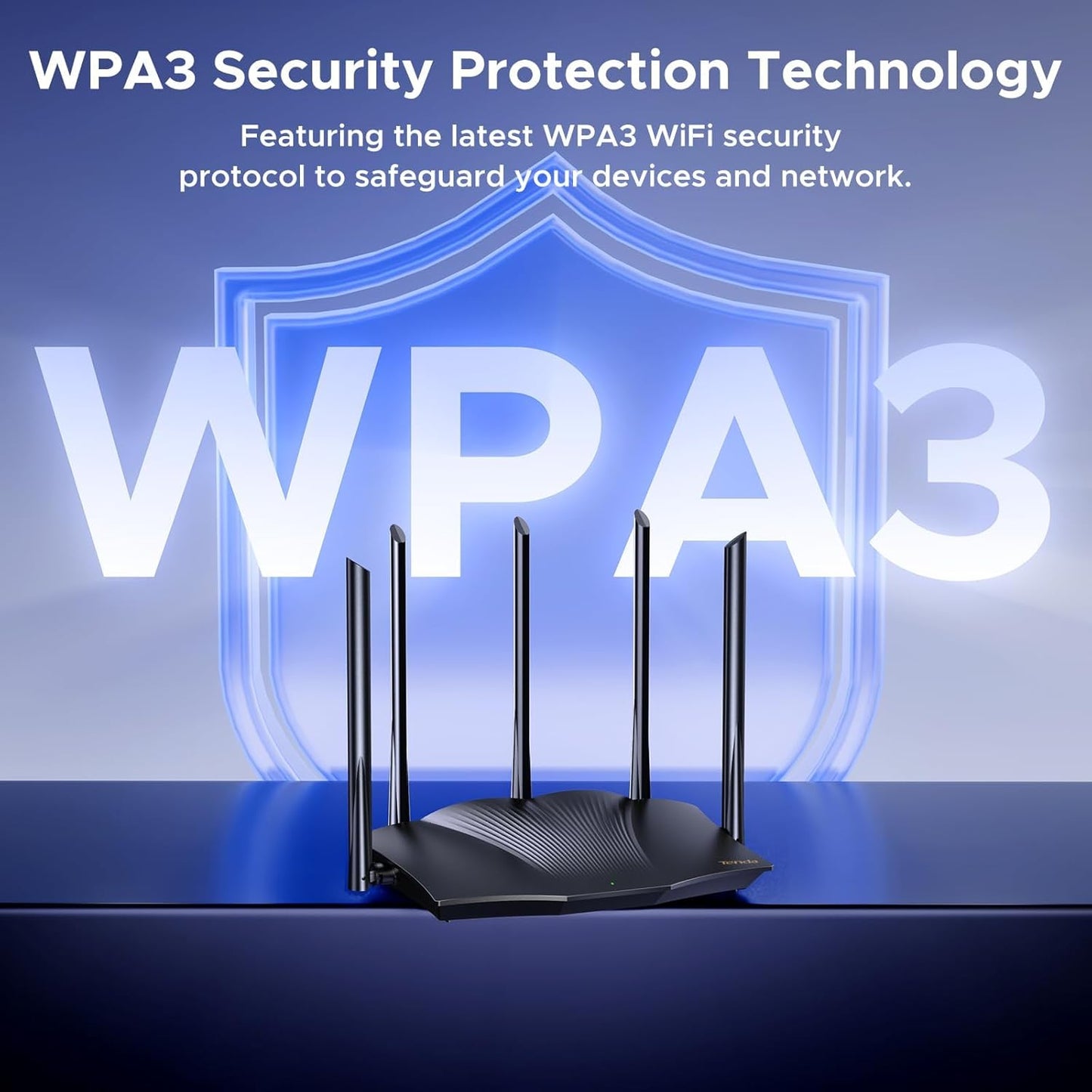 Tenda AX3000 Routers Dual Band Gigabit WiFi 6 Router, Up to 3 Gbps DEMO