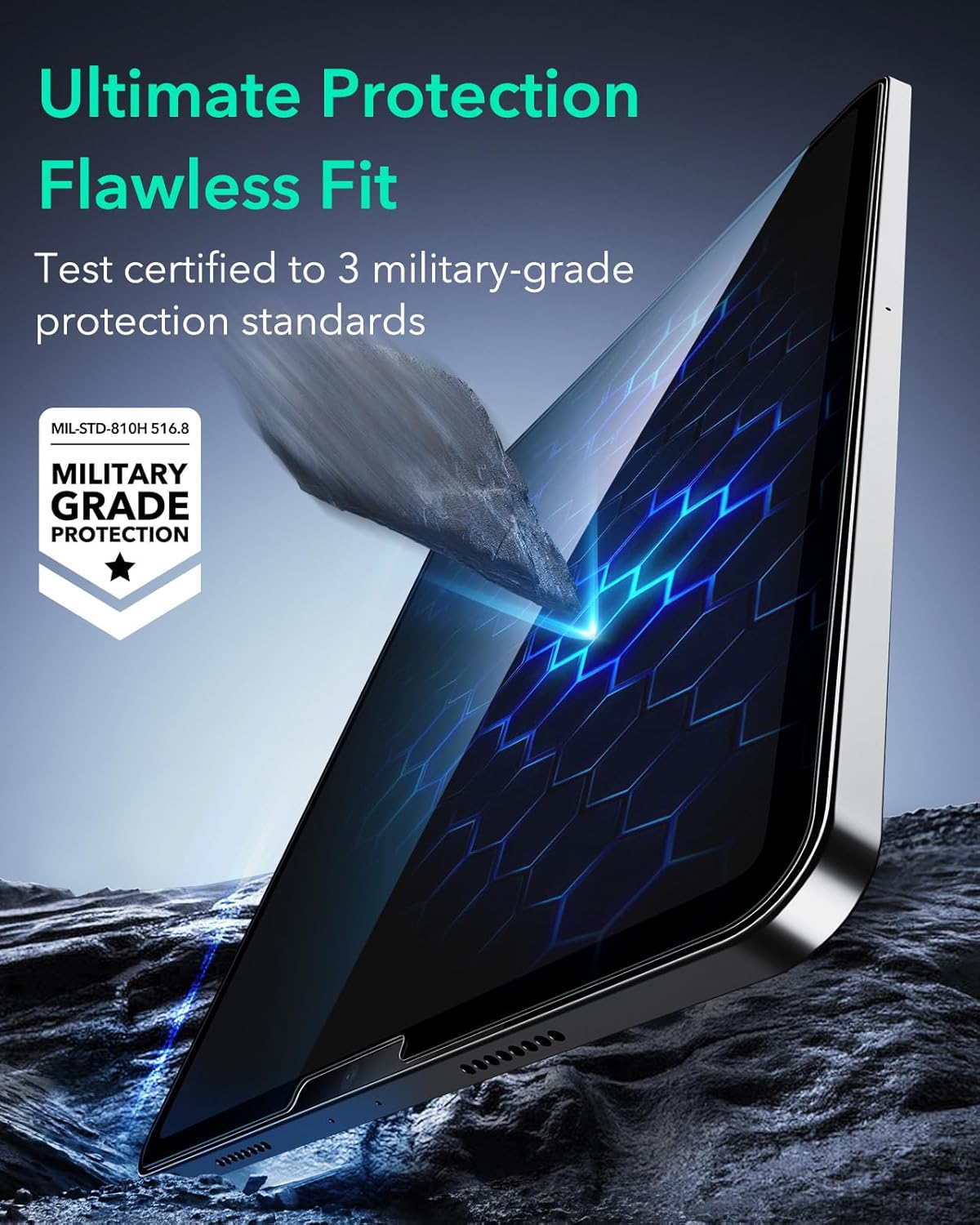ESR Tempered Glass Screen Protector for iPad Pro 12.9 (2022-2018) Armorite NEW