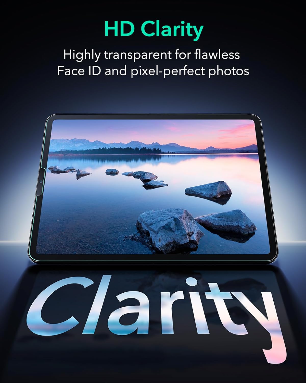 ESR Tempered Glass Screen Protector for iPad Pro 12.9 (2022-2018) Armorite NEW