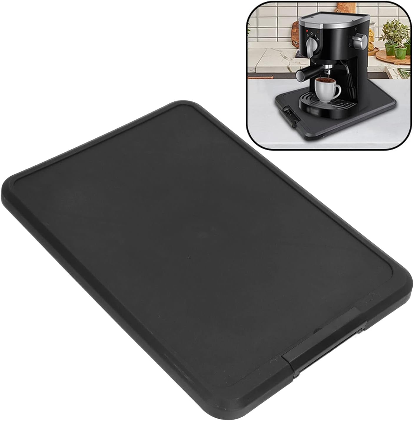 Srliya Kitchen Appliance Sliding Tray Countertop Storage Moving Organizer NEW