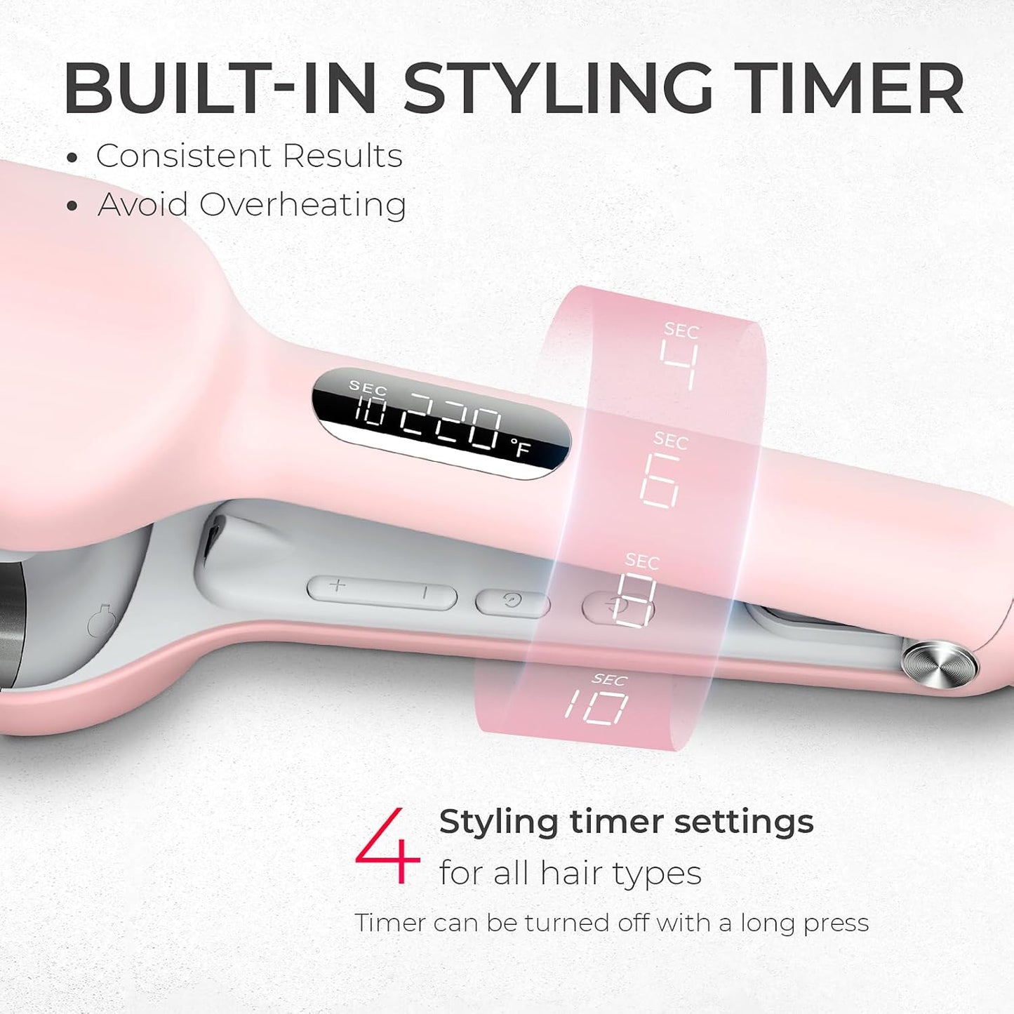 TYMO 32mm Wavers Hair Crimper Waver Tool for Beach Waves Ionic Tourmaline NEW