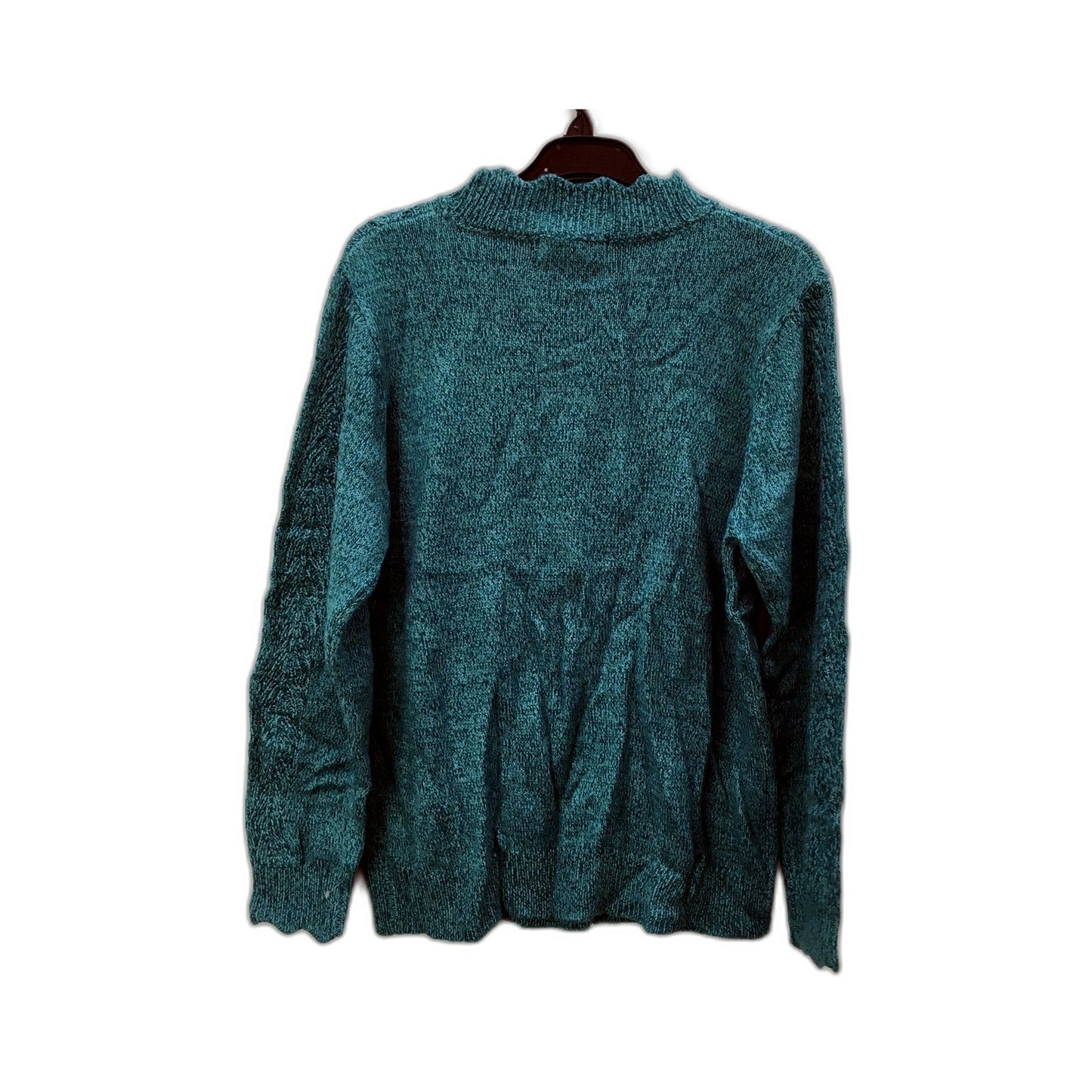 Honour Womens Teal Pullover Acrylic Knit Comfortable Sweater Size 14 NEW