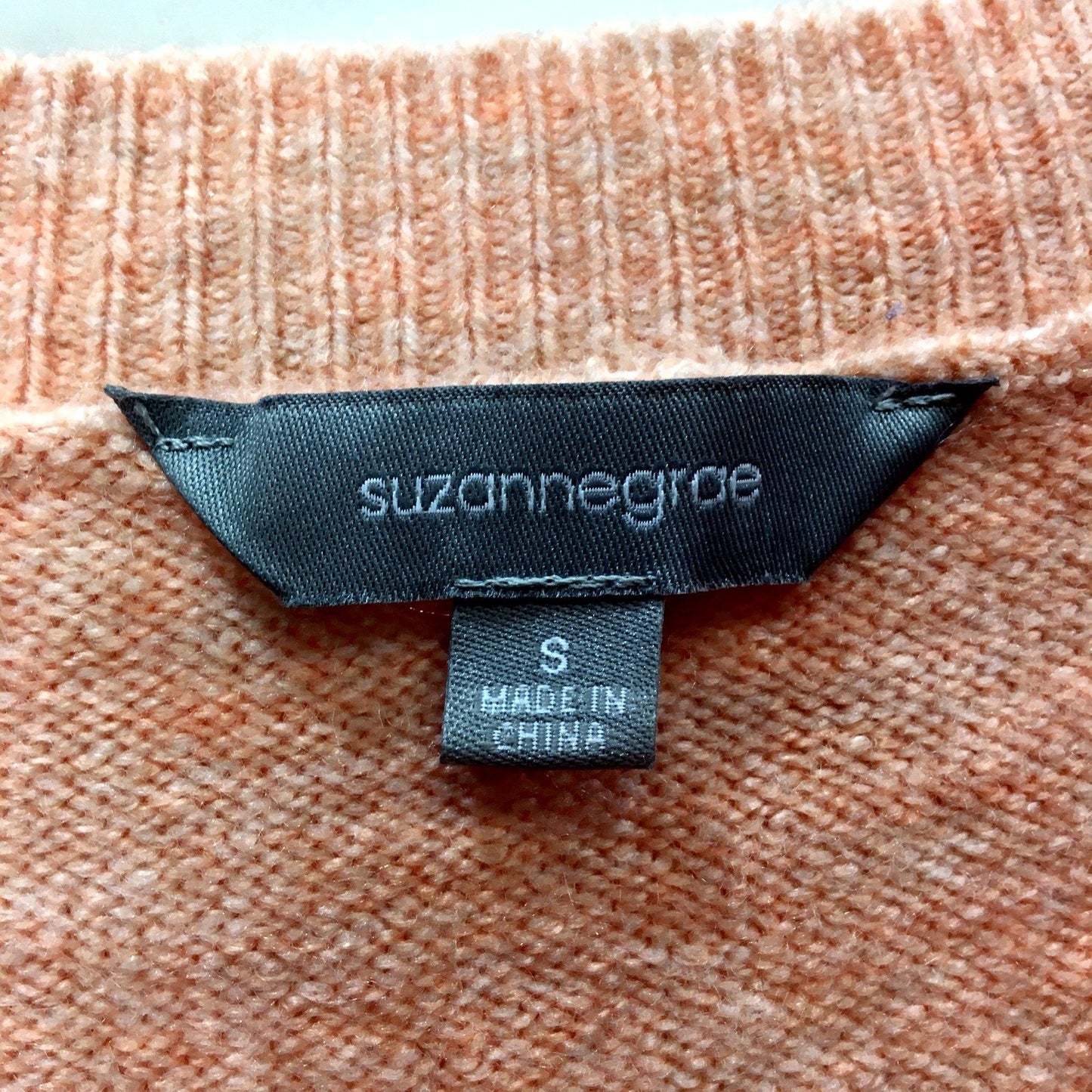 Suzannegrae Womens Peach Button Up Cardigan Sweater by , Size S NEW