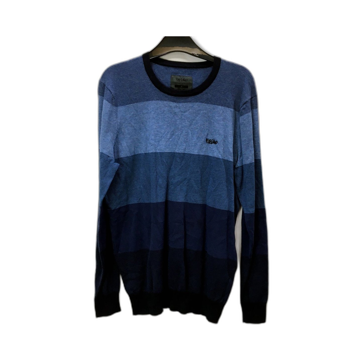 Mossimo Mens Pullover Sweatshirt in Navy Blue Cotton Jumper Top Size M