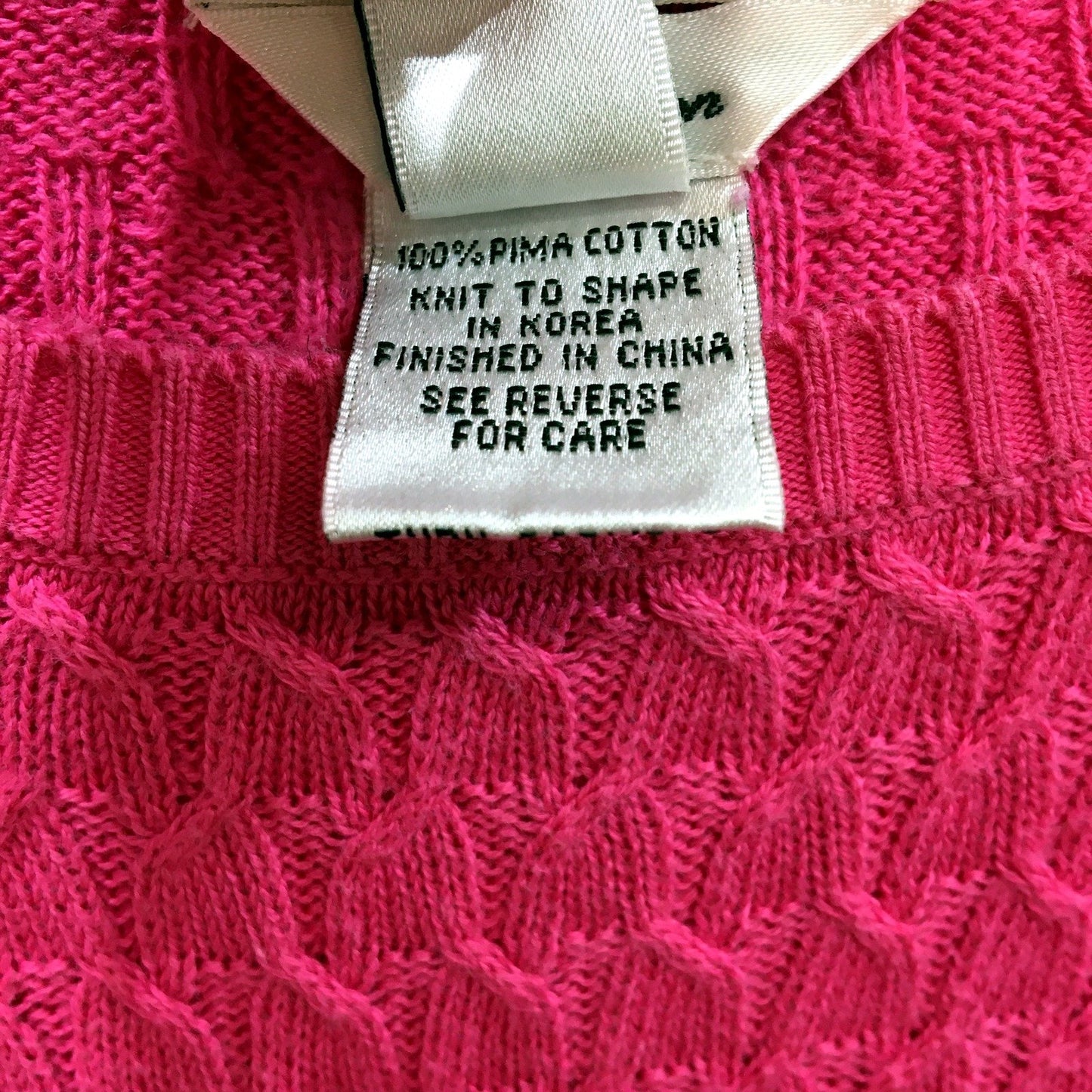 Talbots Womens Textured Knit Pullover Sweater in Fuchsia, Size M