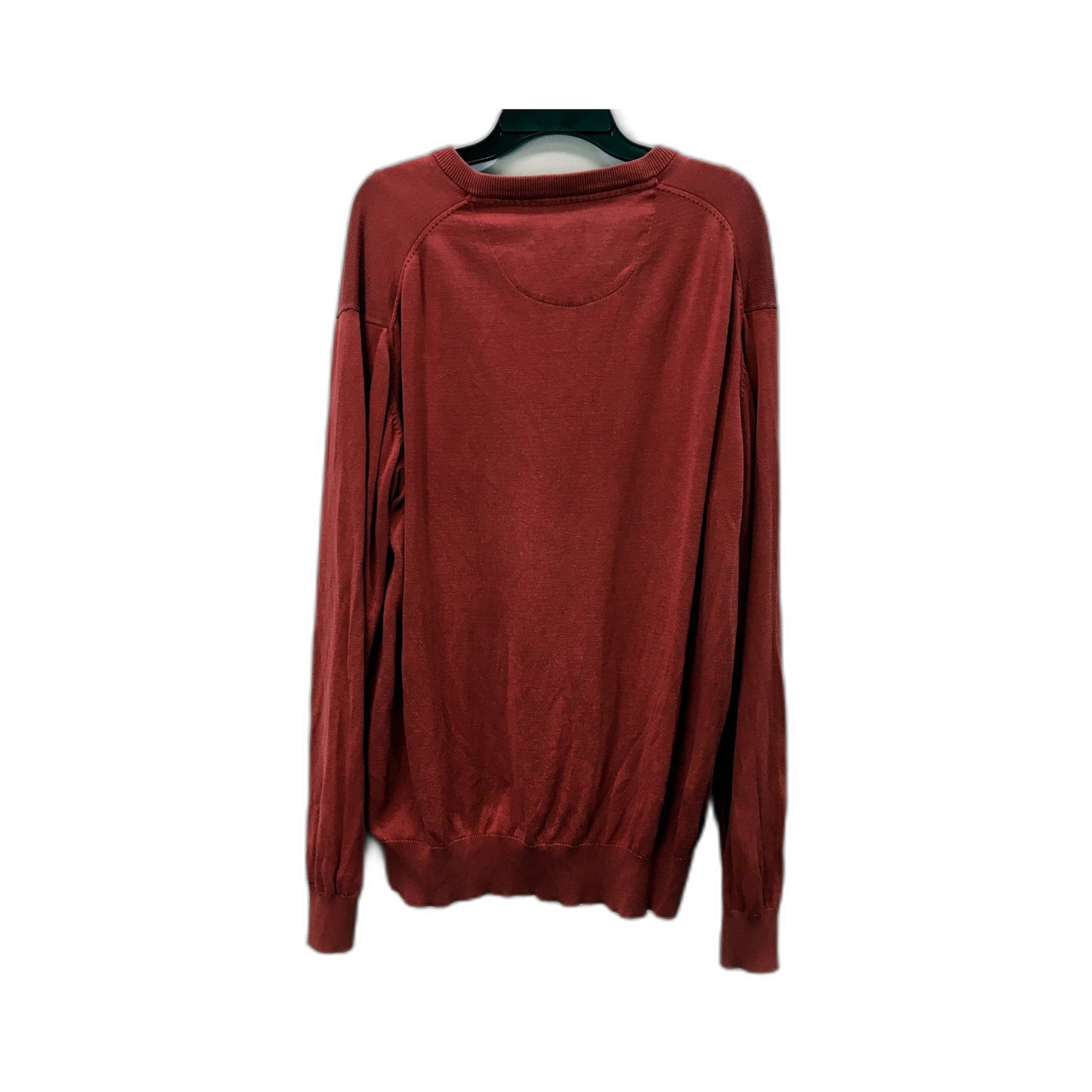 Gazman Mens Pima Cotton V-Neck Pullover Sweatshirt in Pink, Size L