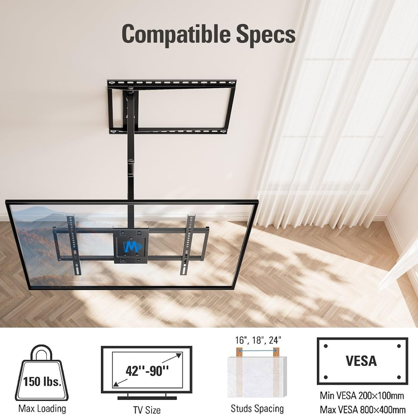 Mounting Dream TV Wall & Ceiling Mounts TV Wall Mount for 42-90 Inch TVs DEMO