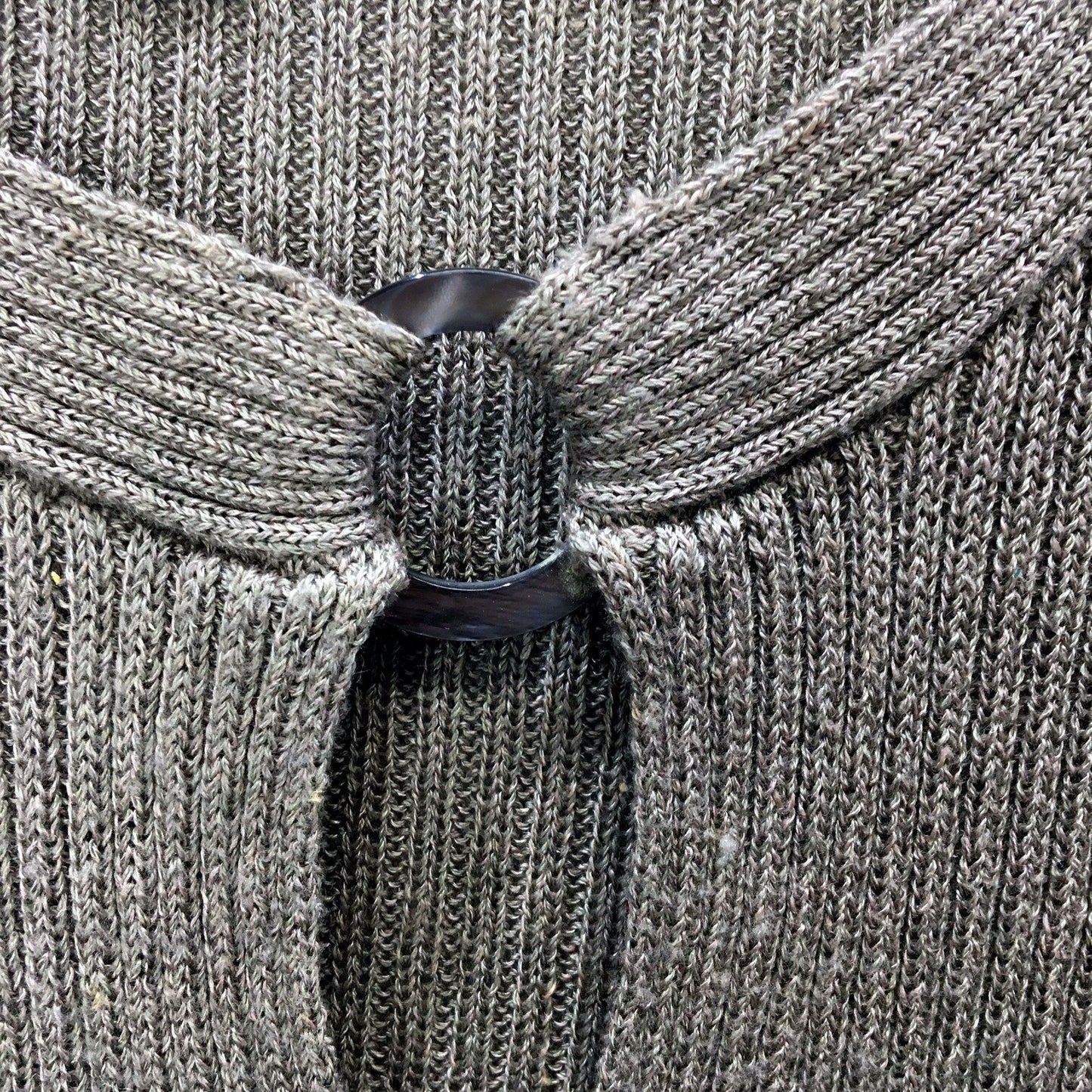 Meredith Womens Oversized Knit Pullover Sweater in Brown, Size XL