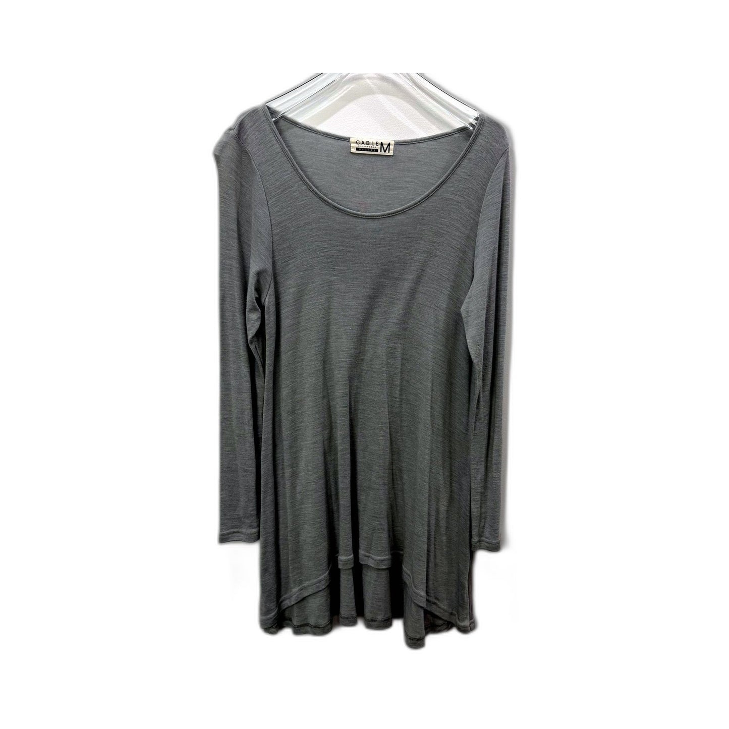 Cable Melbourne Womens Basics Pullover Sweatshirt in Gray, Size M