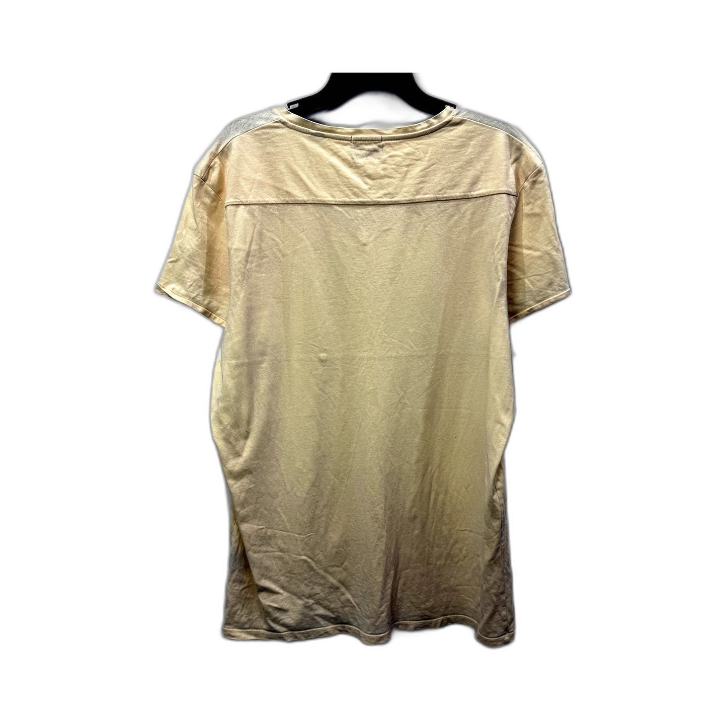 Scotch&Soda Mens Pullover Sweatshirt Beige Cotton V-Neck Pocket Size XL