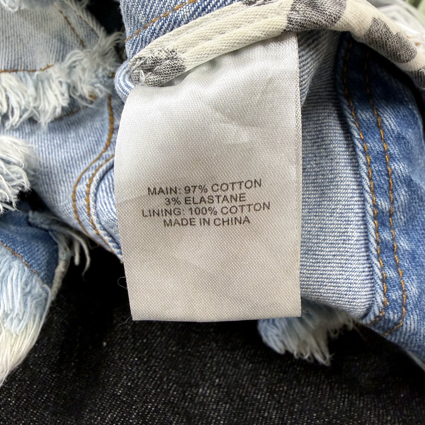 Aje Womens Denim Mini Skirt Light Blue Frayed Hem Button Front Size 10