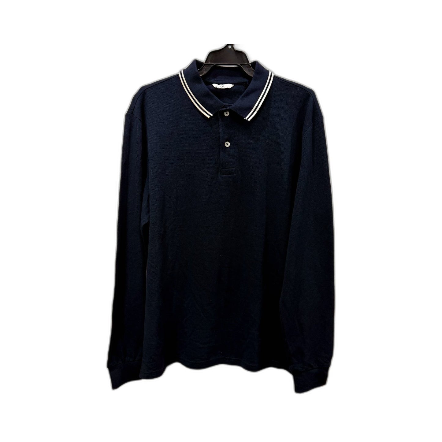 C&A Mens Navy Blue Pullover Sweatshirt Casual Cotton Sweater Size L