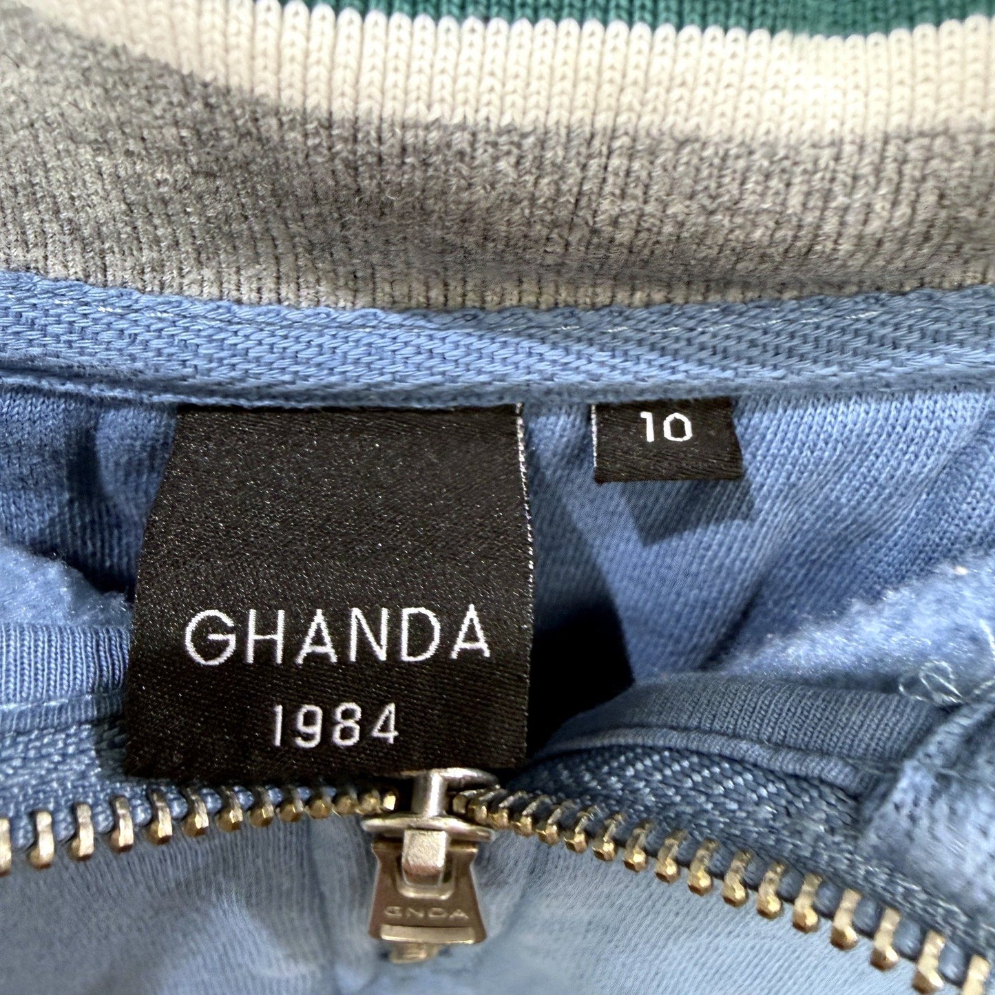 Ghanda Womens 1984 Striped Pullover Sweatshirt Multi Color Size 10