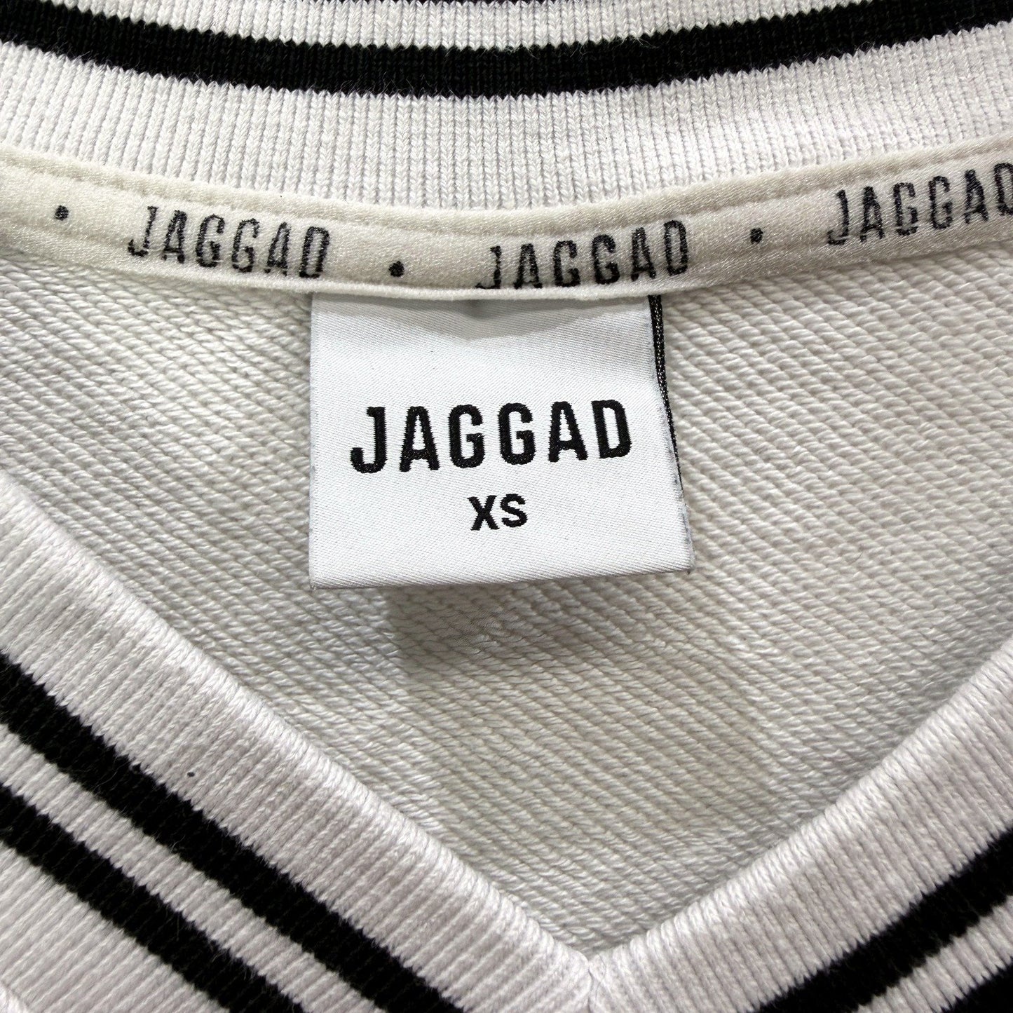 Jaggad Womens Striped Pullover Sweatshirt Cotton Comfortable Multi Color Sz XS