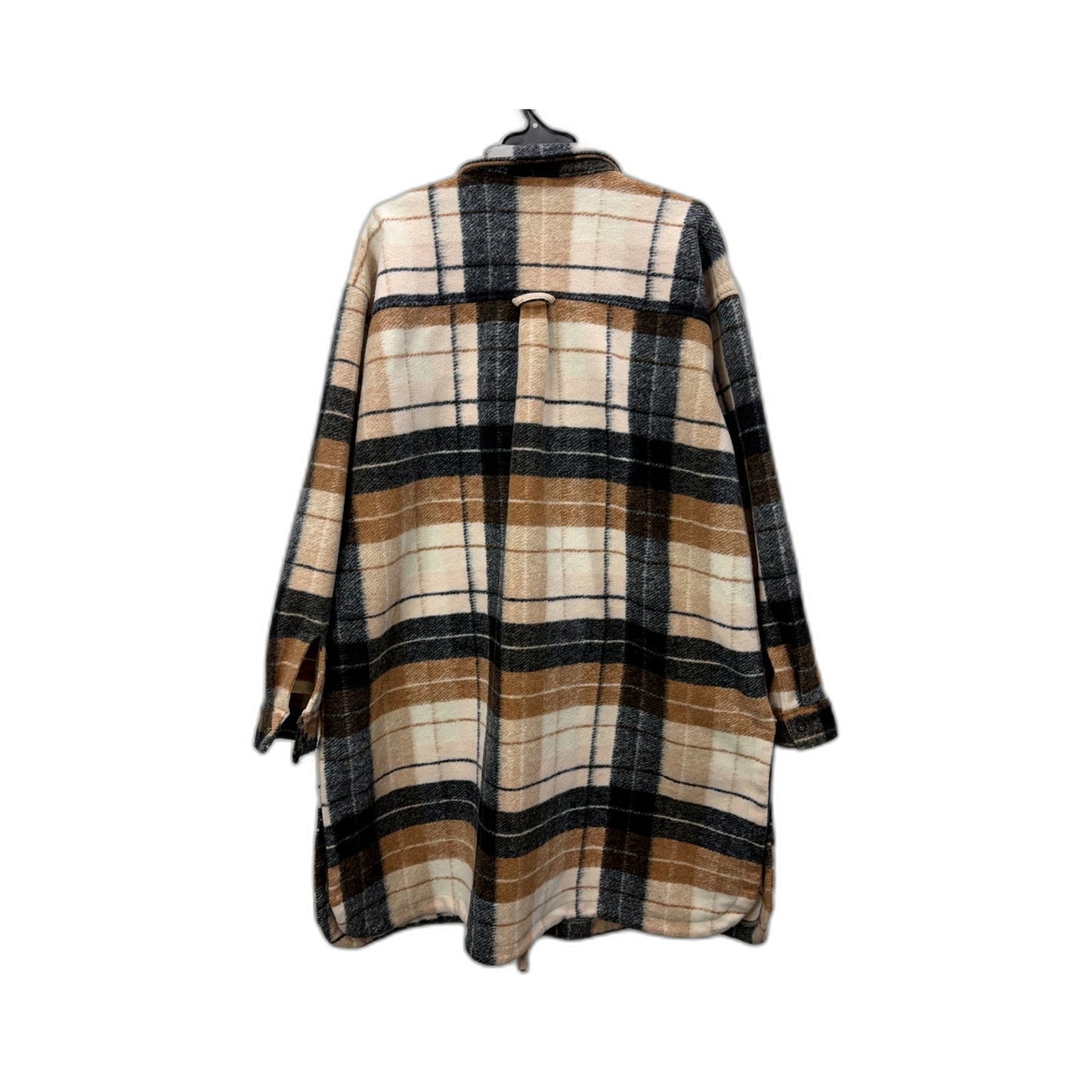Avella Womens Plaid Fleece Jacket - Soft Warm Multi Color Size 20