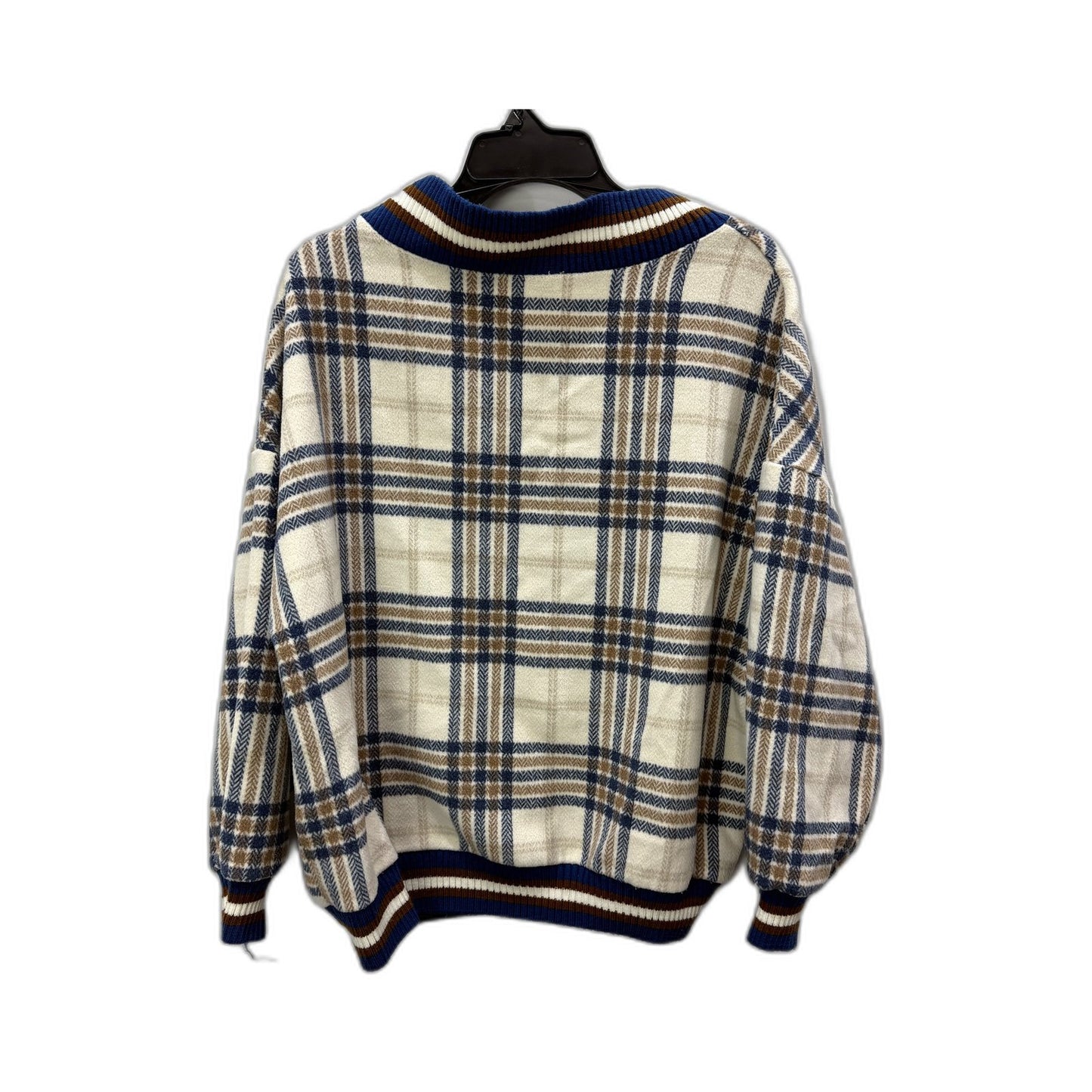 K.S. New York Style Womens Plaid Pullover Sweater Vintage Retro Preppy Size 6