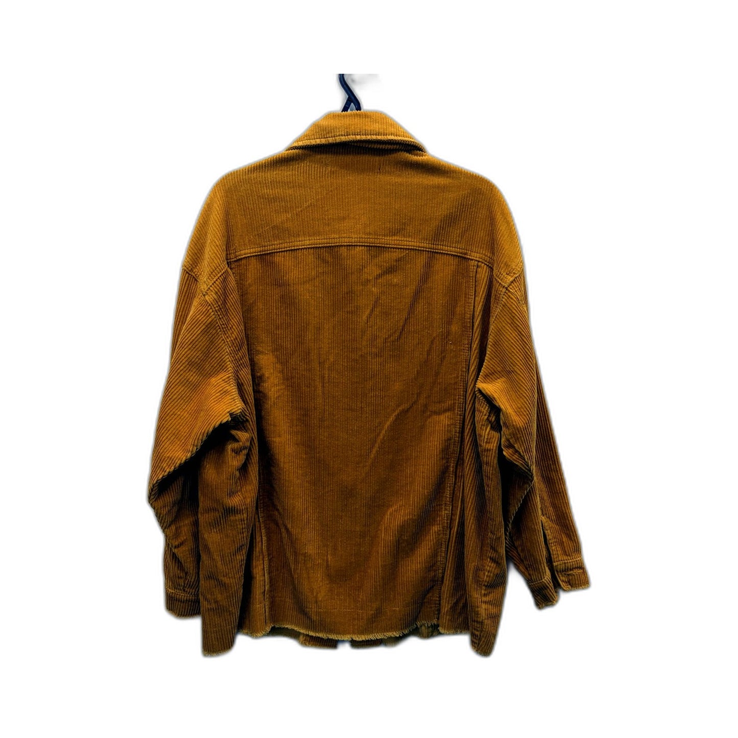 Zara Mens Corduroy Jacket in Mustard Yellow, Size Small