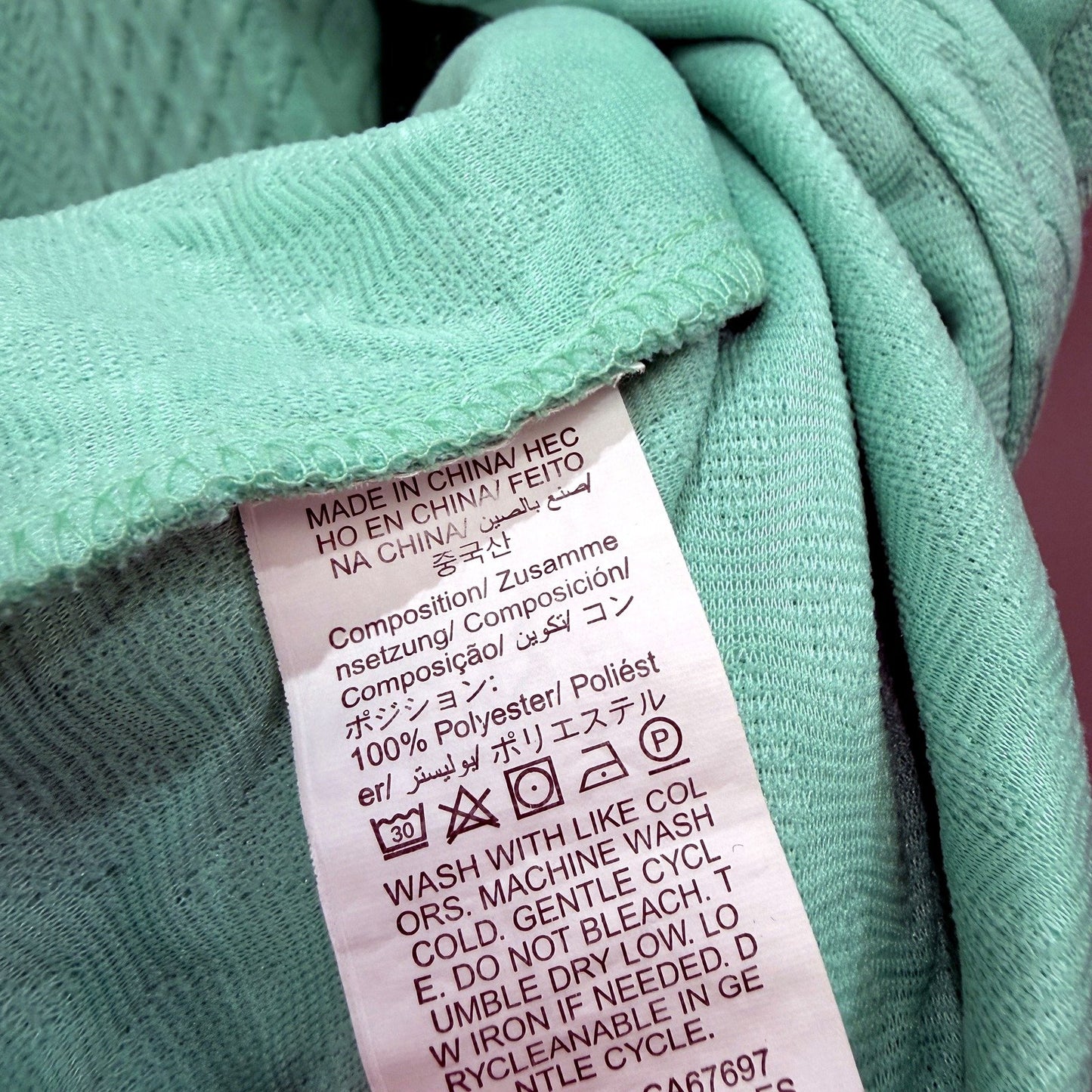 Manfinity Mens Quilted Diamond Pattern Button-Down Shirt Mint Green Size XL