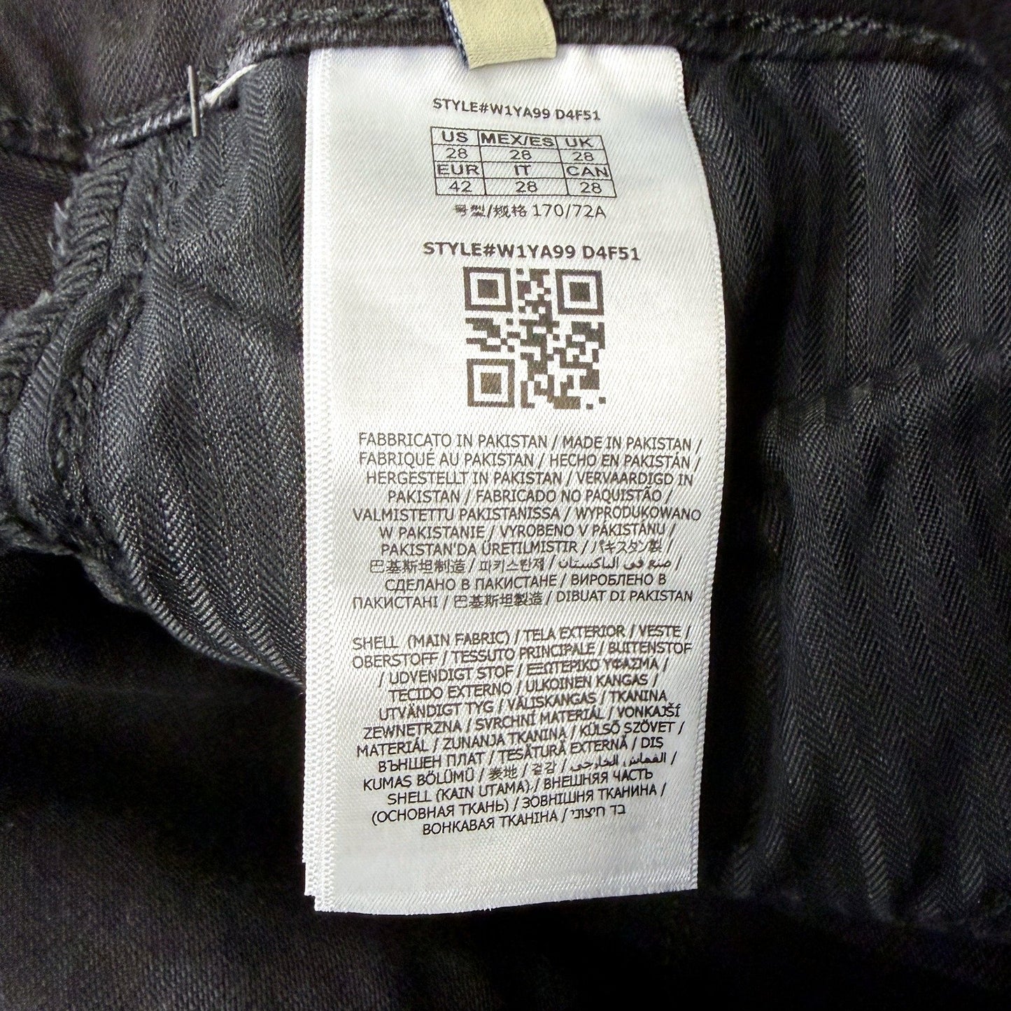 Guess Womens Skinny Mid Rise Black Jeans Size 28 NEW