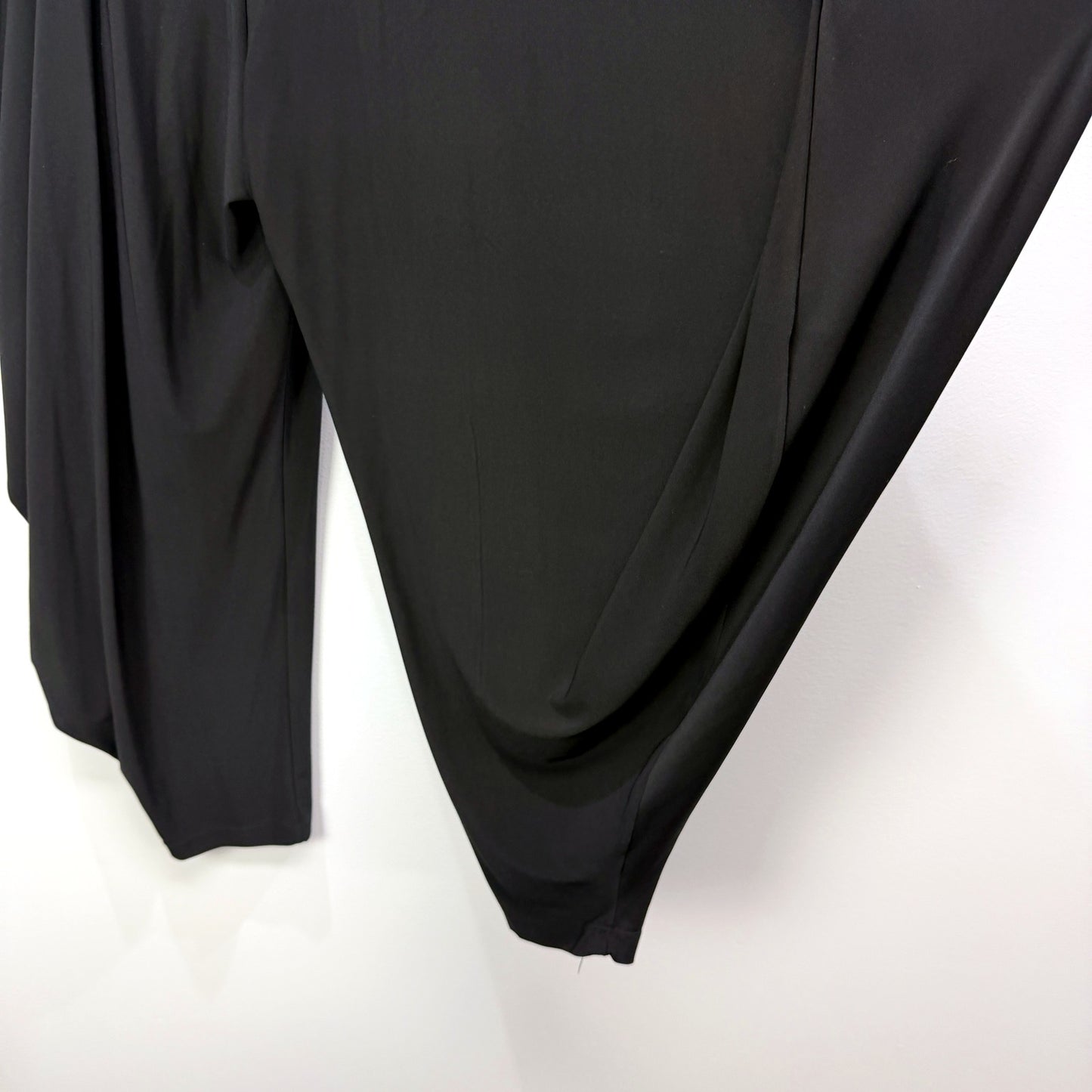 Roxanne Womens Harem Pants - Loose Fit, Drawstring Waist, Black, Size 10