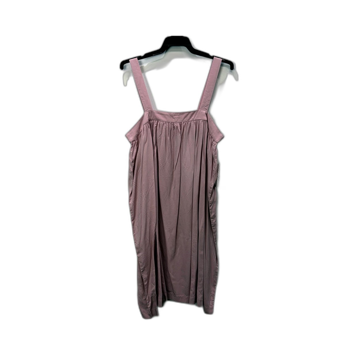 Ella Womens Viscose Dress Adjustable Straps Gathered Waist Pink Size S NEW